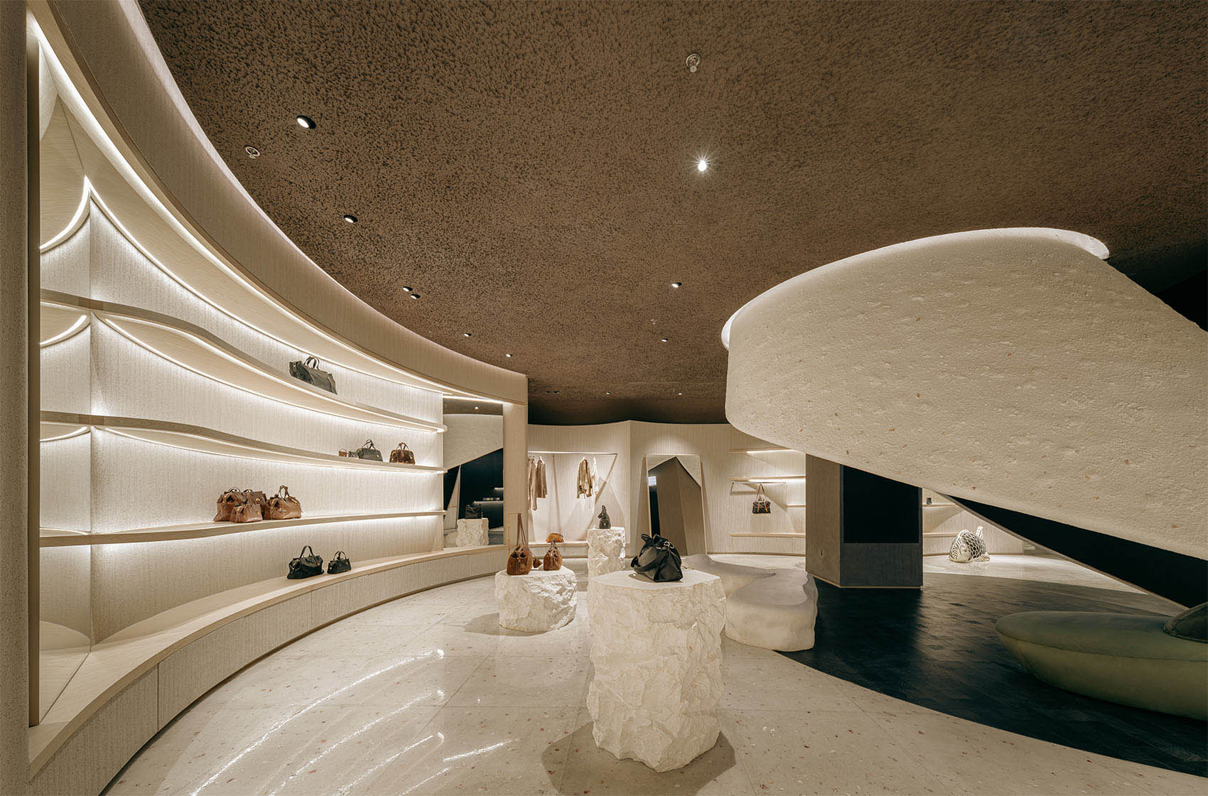 零售店设计,包包零售店,连锁零售店设计,Songmont山下有松,零售店设计案例,商店设计,零售店设计方案,山下有松Songmont青岛店,青岛,大料建筑