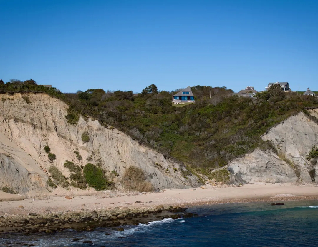 Bates Masi + Architects,别墅设计,别墅设计案例,别墅装修,美国,海景别墅,悬崖别墅,原木色,度假别墅,建筑师自宅