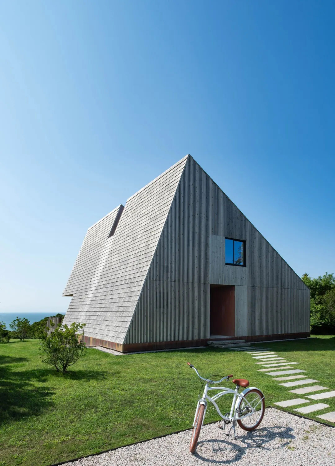 Bates Masi + Architects,别墅设计,别墅设计案例,别墅装修,美国,海景别墅,悬崖别墅,原木色,度假别墅,建筑师自宅