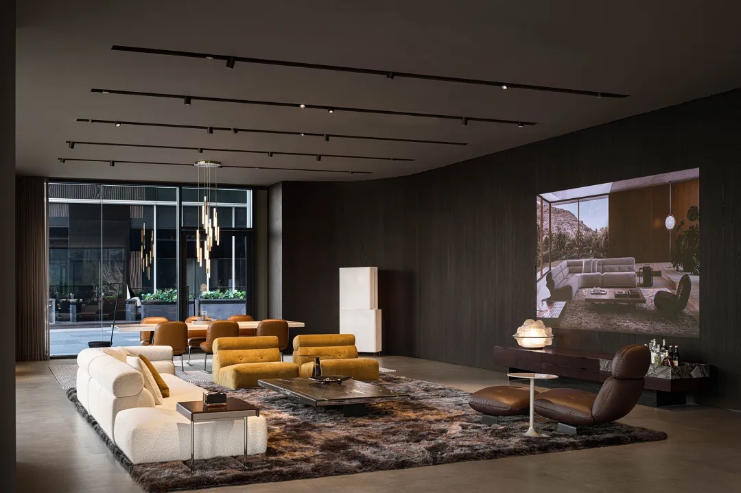 Minotti,家具展厅设计,展厅设计,展厅设计案例,展厅设计方案,Minotti家具店,体验店设计,家具展厅,Minotti 郑州店-以空间重塑品牌语言,郑州,OUTIN正反设计