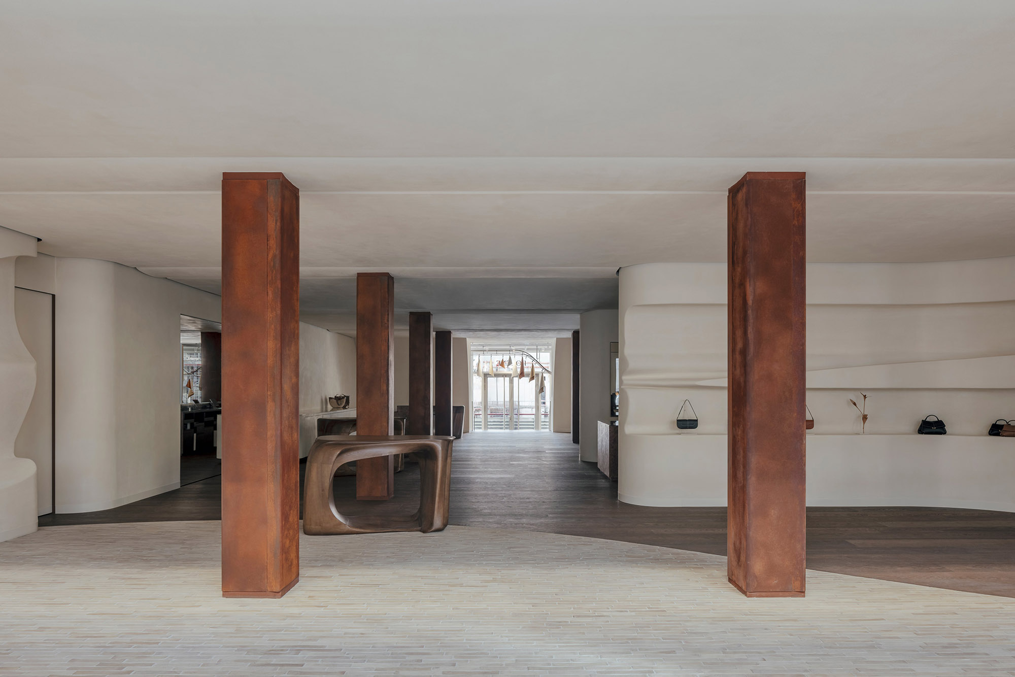 零售店设计,旗舰店设计,Snøhetta,德国,汉堡,Polène旗舰店,Polène,皮包店设计