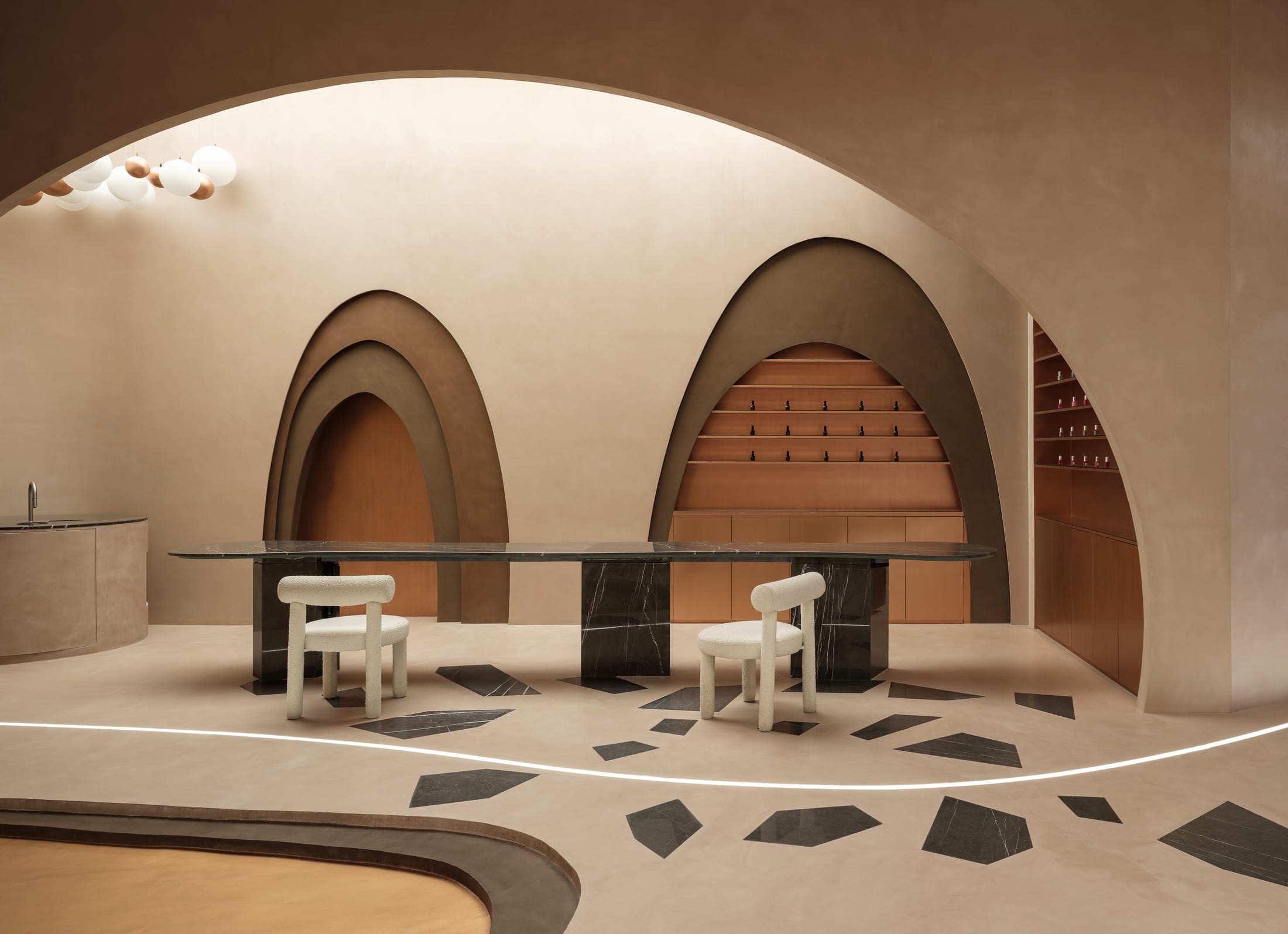 医美空间设计,美容店设计,美容店设计方案,美容店设计案例,Ark4 lab,沙特阿拉伯,美容中心,利雅得,Stellar Beauty Salon