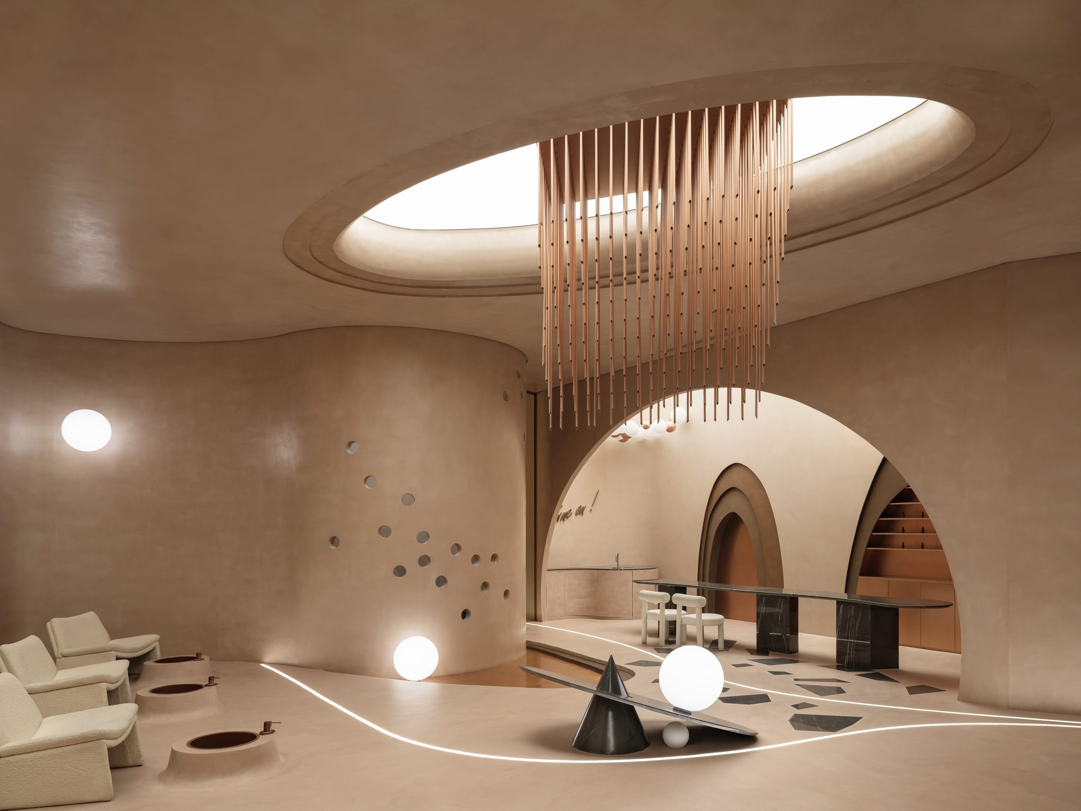 医美空间设计,美容店设计,美容店设计方案,美容店设计案例,Ark4 lab,沙特阿拉伯,美容中心,利雅得,Stellar Beauty Salon