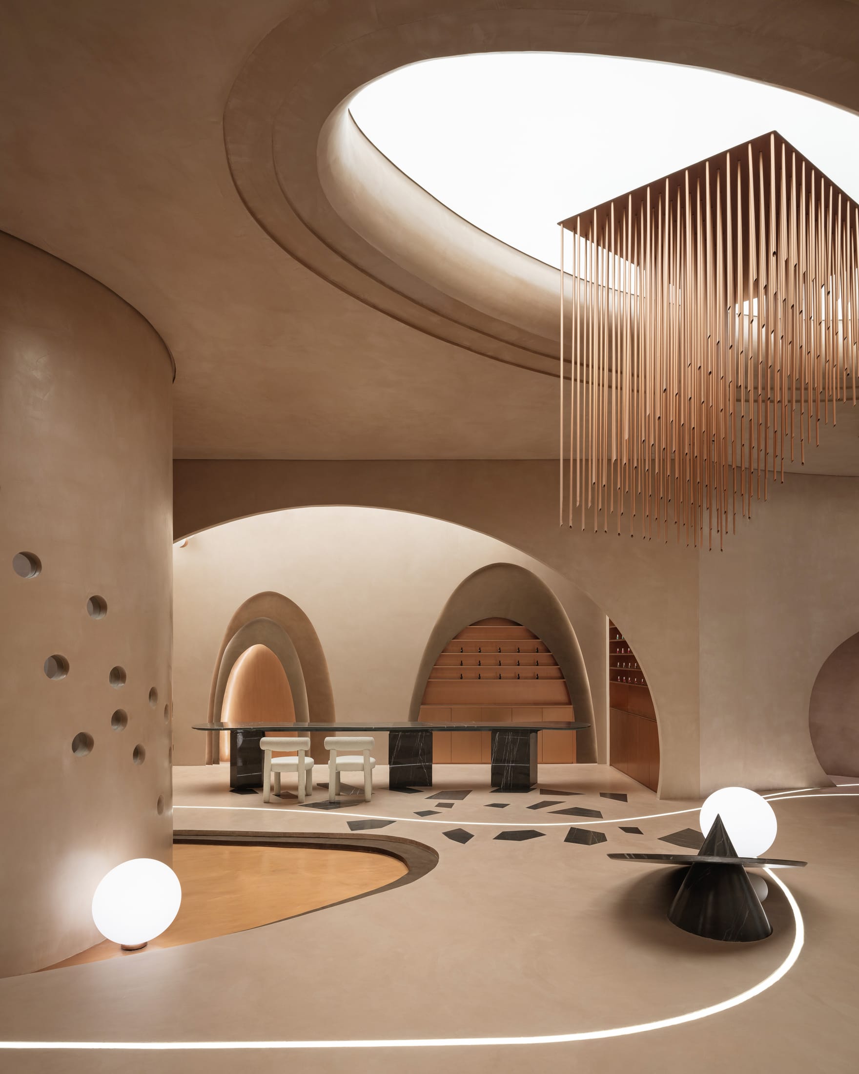 医美空间设计,美容店设计,美容店设计方案,美容店设计案例,Ark4 lab,沙特阿拉伯,美容中心,利雅得,Stellar Beauty Salon