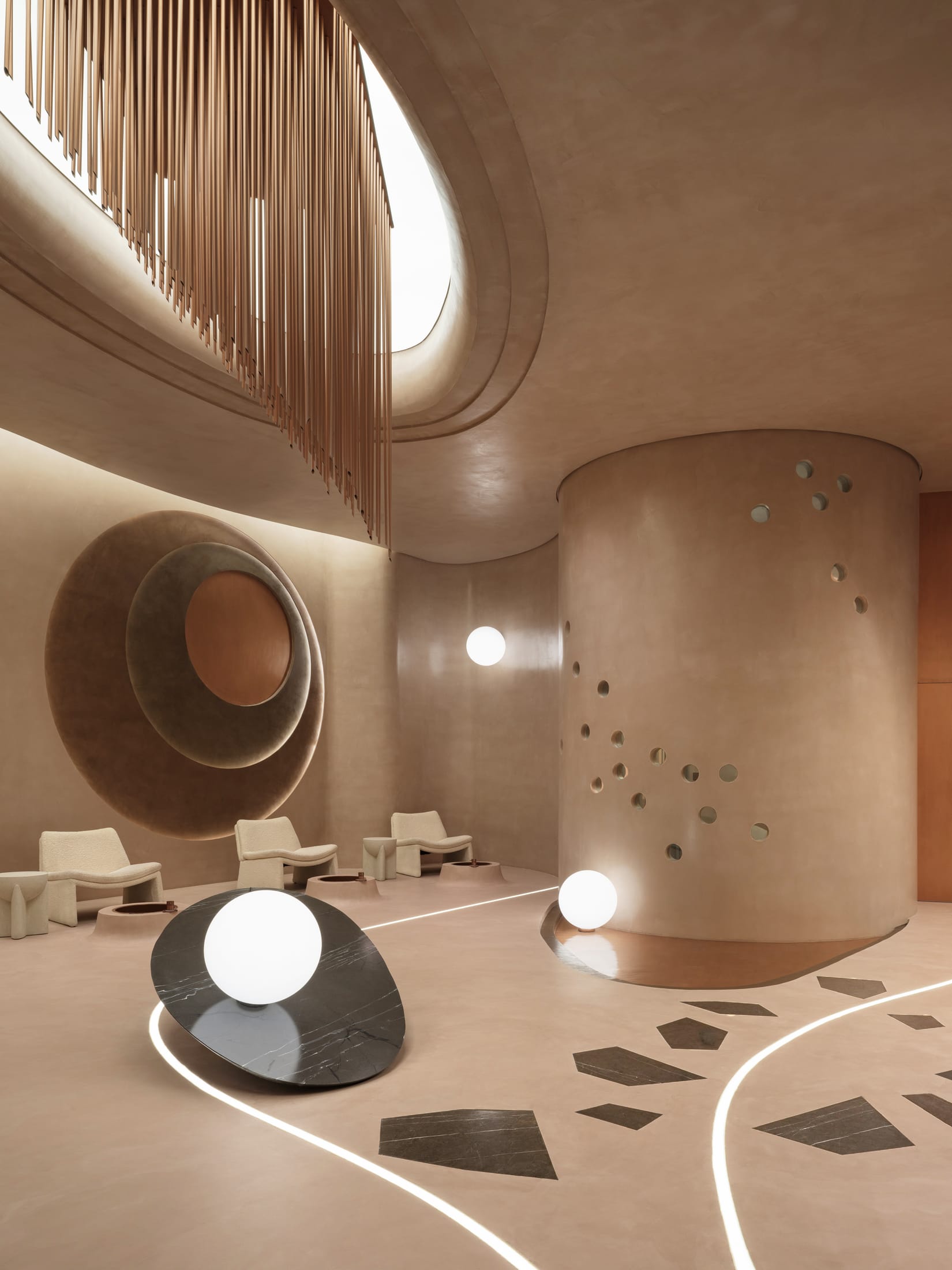 医美空间设计,美容店设计,美容店设计方案,美容店设计案例,Ark4 lab,沙特阿拉伯,美容中心,利雅得,Stellar Beauty Salon