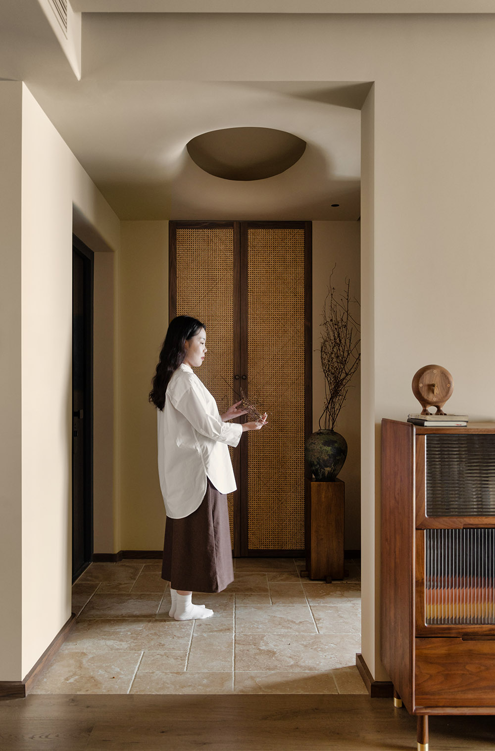 住宅设计,中古原木风,大平层设计,中古风住宅,中古风大平层设计,162㎡大平层设计,162㎡,大平层设计案例,大平层设计方案,合肥·西山林语中古原木风住宅,合肥,麻吉设计