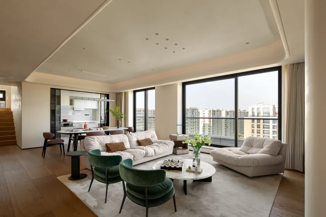 260㎡复式设计,复式住宅,复式空间设计,现代风格复式设计,顶层复式住宅,复式设计案例,复式设计方案,杭州西溪诚园云顶复式大宅,杭州,陈正设计师