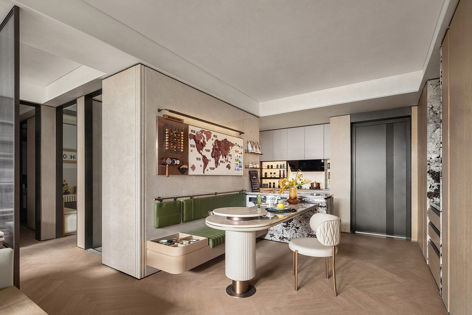 115㎡,122m²,85m²,样板间设计,公寓样板间,小户型样板间,样板间设计案例,样板间设计方案,现代风格样板间设计,轻奢样板间,以空间书写生活秩序：福州榕发云玺的三种栖居演绎,福州,栋三尺设计