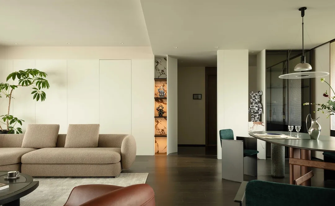 208㎡大平层,208㎡,大平层软装,精装房改造,大平层精装房,软装设计,住宅设计,家装设计,大平层设计案例,大平层设计方案,无锡精装大平层：一次从“新”到“心”的改造,无锡,瑞邸Living