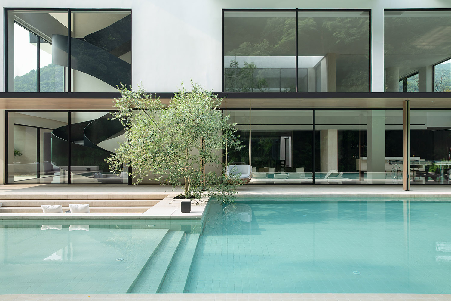 2000㎡别墅设计,2000㎡,别墅设计案例,别墅设计方案,住宅设计,别墅设计,豪宅设计,山景别墅,半山别墅,现代风格别墅设计,浙江绍兴山景别墅,浙江绍兴,时上建筑空间设计,沈墨