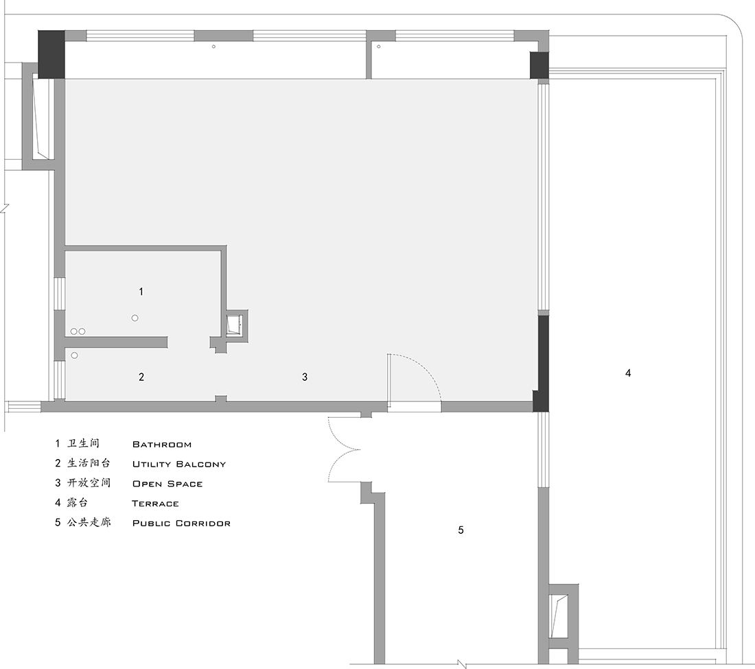 82㎡,住宅设计,公寓设计,小户型设计,开放式小户型,微水泥,住宅设计案例,住宅设计方案,成都3505号公寓,成都,基本建筑