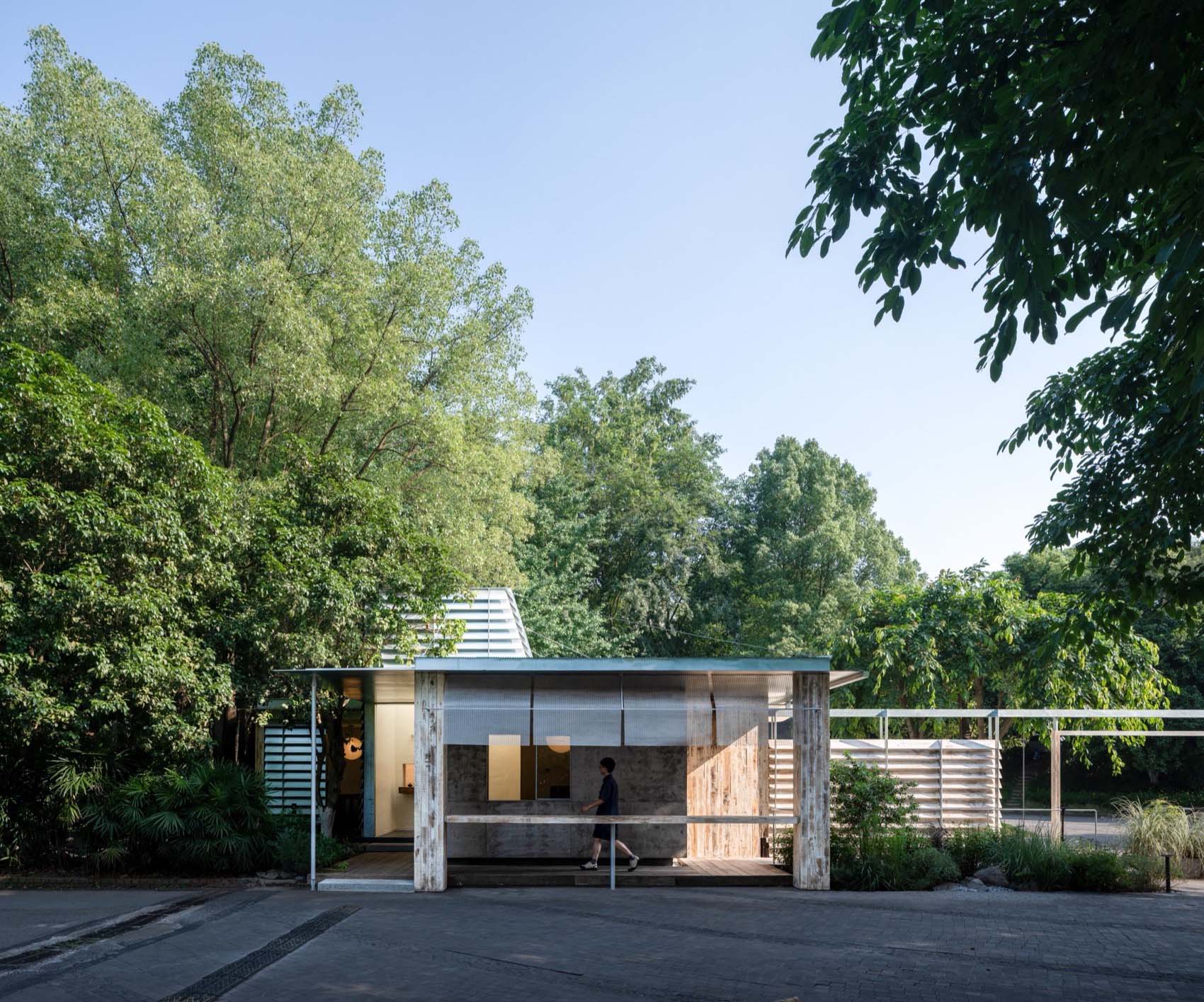 建筑设计,公园茶室,户外茶室设计,户外茶室建筑,茶室设计案例,茶室设计方案,重庆野一茶集Yeeii Tea,重庆,几里建筑