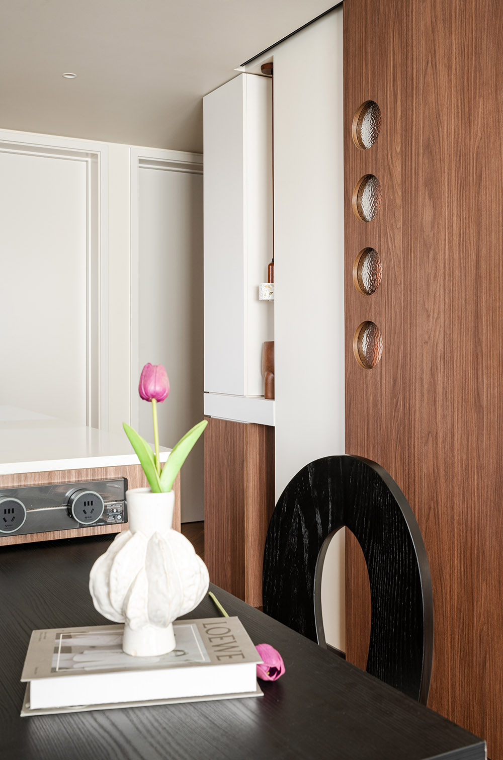 90㎡,住宅设计,公寓设计,小户型设计,现代风格家装设计,家装设计,中古风公寓,住宅设计案例,住宅设计方案,三居≠拥挤！用中古骨架编织三口之家的温暖日常,北京,赫兹设计