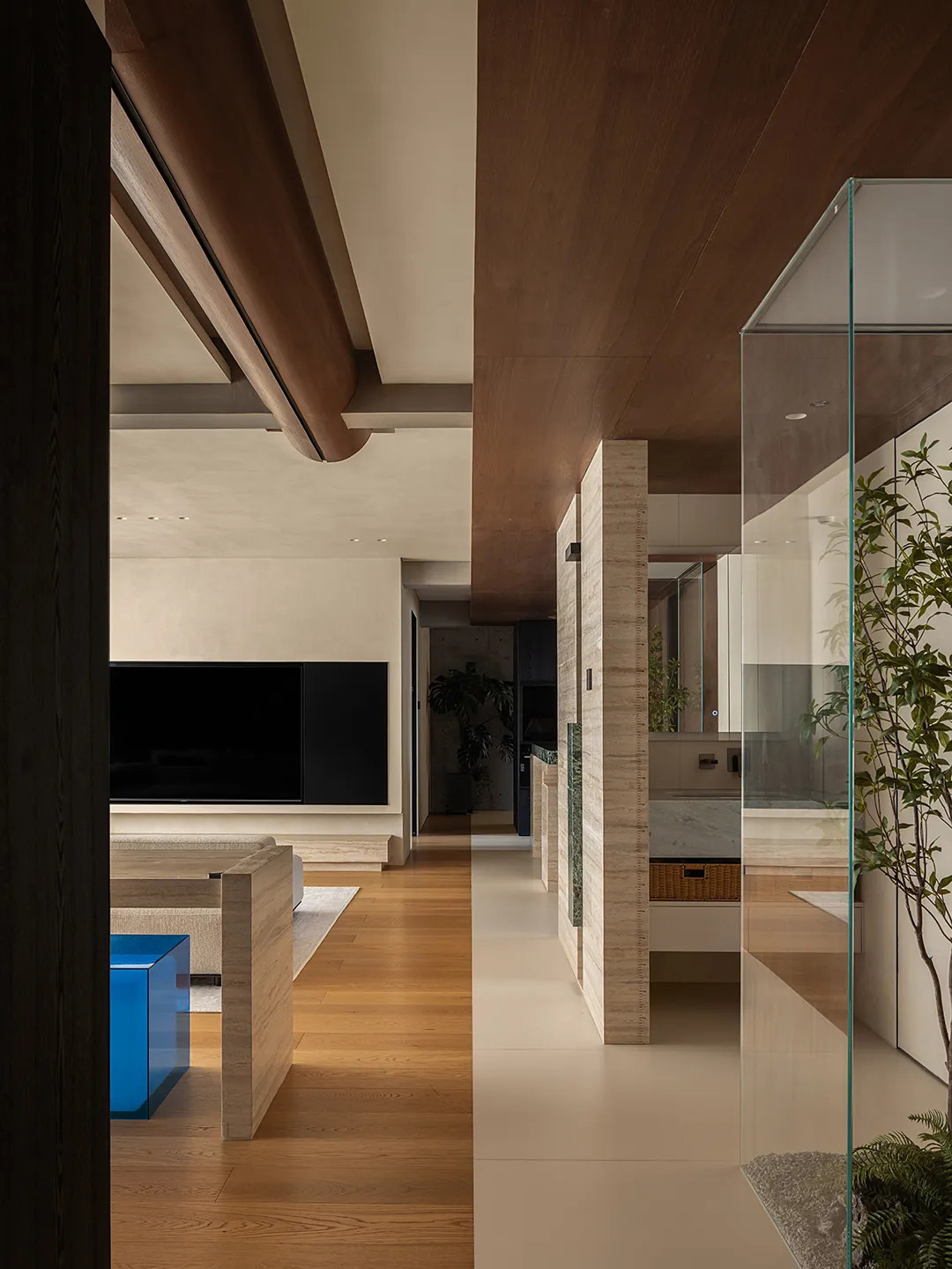 170㎡大平层,170㎡,大平层设计,微水泥,现代风格大平层设计,大平层设计案例,大平层设计方案,住宅设计,大平层装修,广州大平层-秩序与感性,广州,共构空间设计