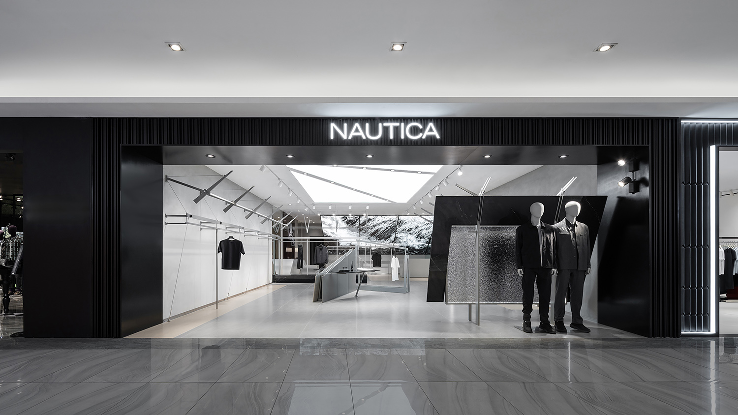 服装店设计,零售店设计,创意服装店,男装店设计,主题服装店设计,服装店设计案例,服装店设计方案,服装零售店,长春 NAUTICA Black Label 全新空间,长春,SLT设计