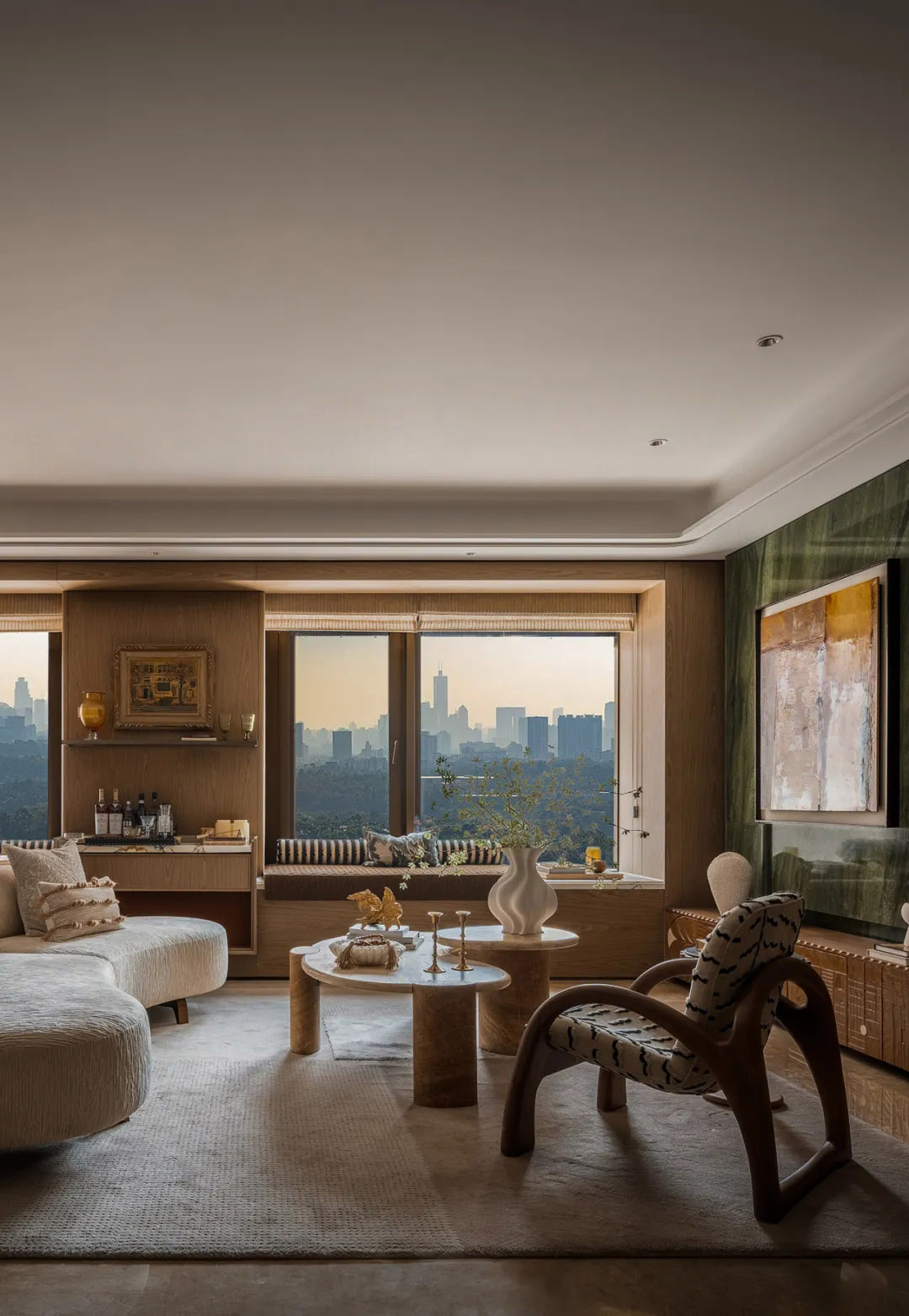 123㎡,185m²,样板间设计,大平层样板间,小户型样板间,样板间设计案例,样板间设计方案,现代风格样板间设计,轻奢样板间,上海康定壹拾玖：游刃艺界无问西东,上海,布鲁盟室内设计