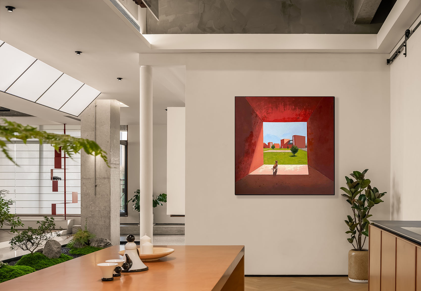 办公室设计,招待会所空间,办公会所空间,办公室设计案例,办公室设计方案,西安一座“洲莫的岛”,西安,进化时代设计