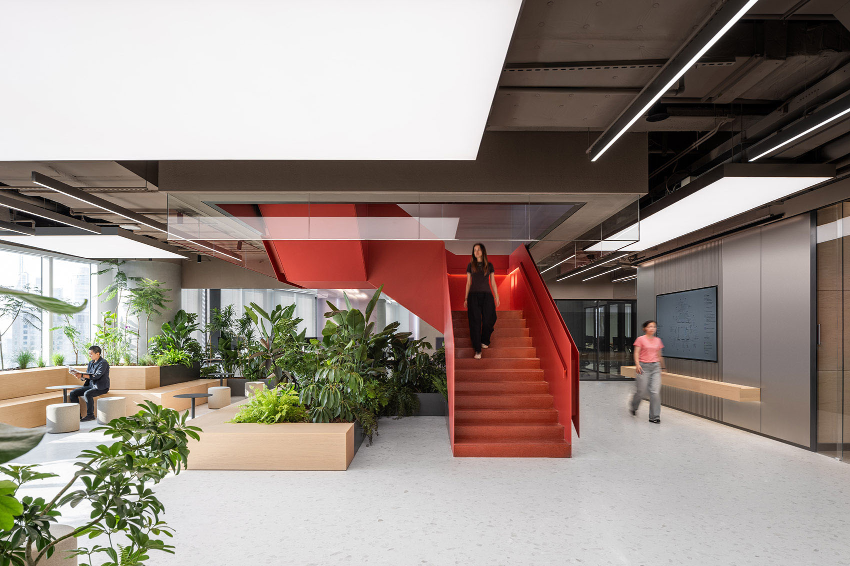 开放式办公室,办公室装修,IFG伊波莱茨建筑设计,办公室设计案例,办公室设计方案,阳狮集团上海办公总部,上海,办公室设计