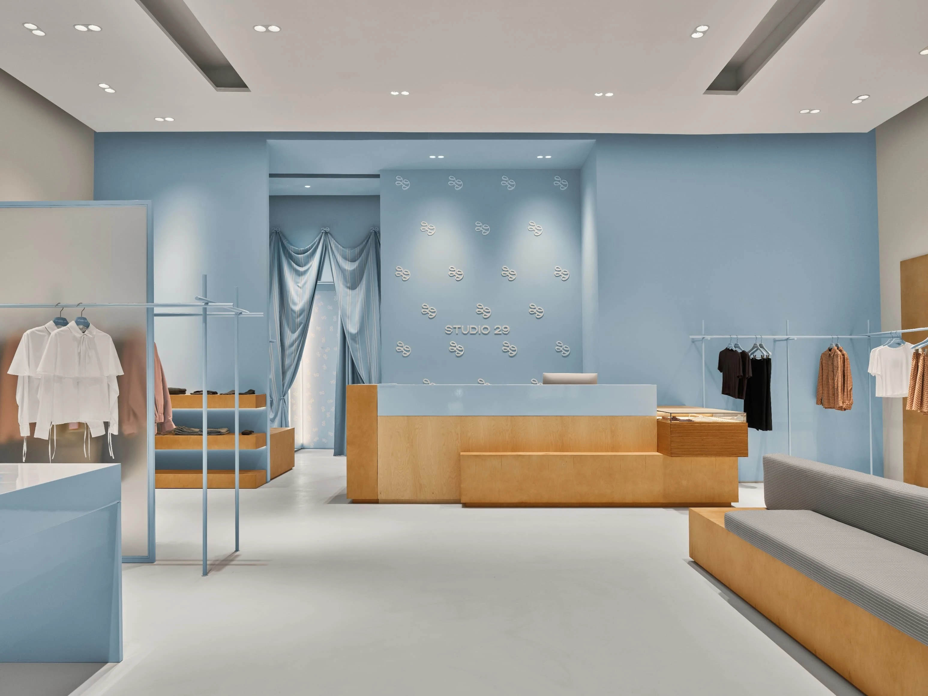 Studio 29,旗舰店设计,KIDZ,莫斯科,服装店设计,极简风格服装店设计,极简主义,旗舰店设计