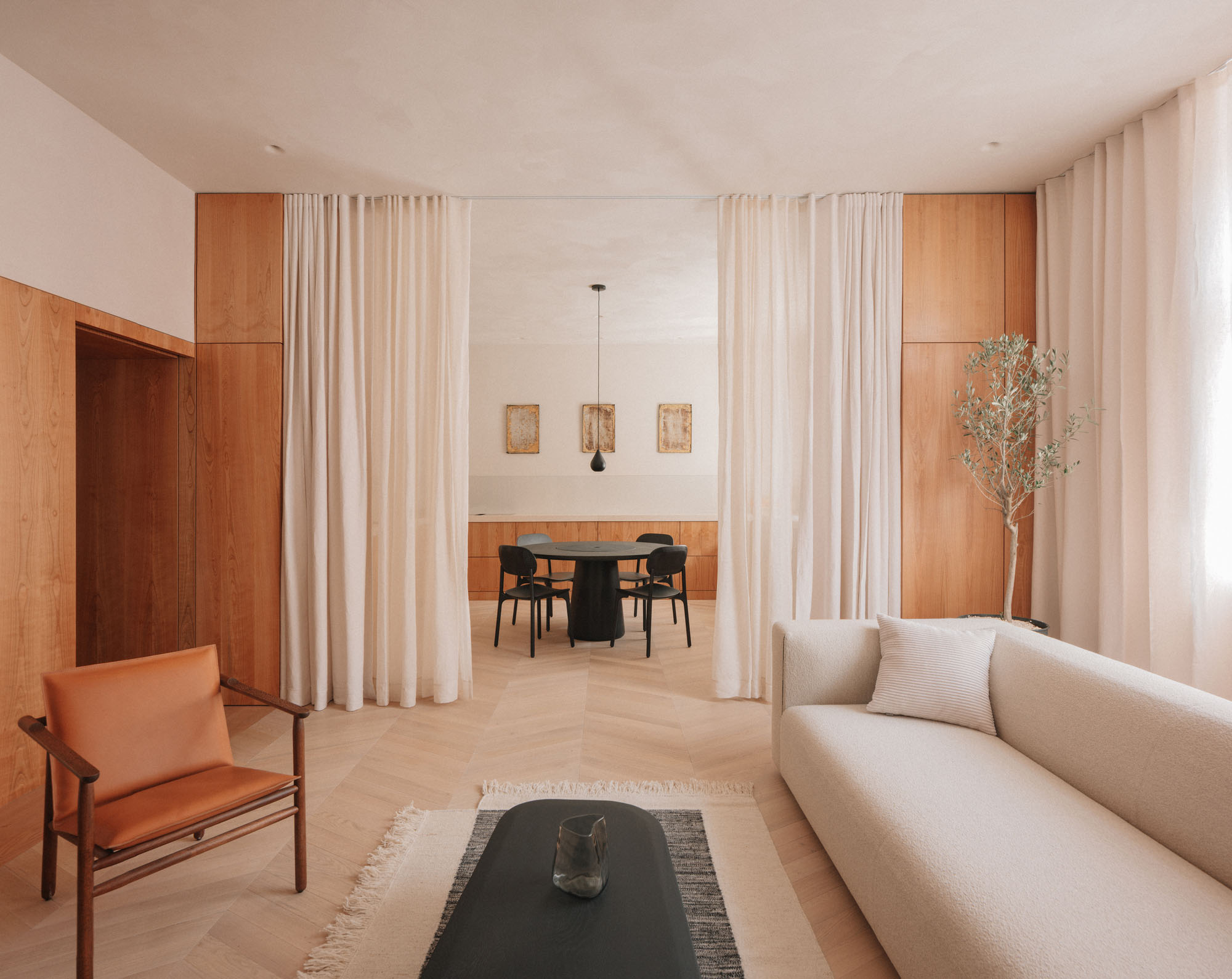 Projekt V Arhitektura,公寓设计,公寓设计案例,波黑,极简主义公寓,原木色