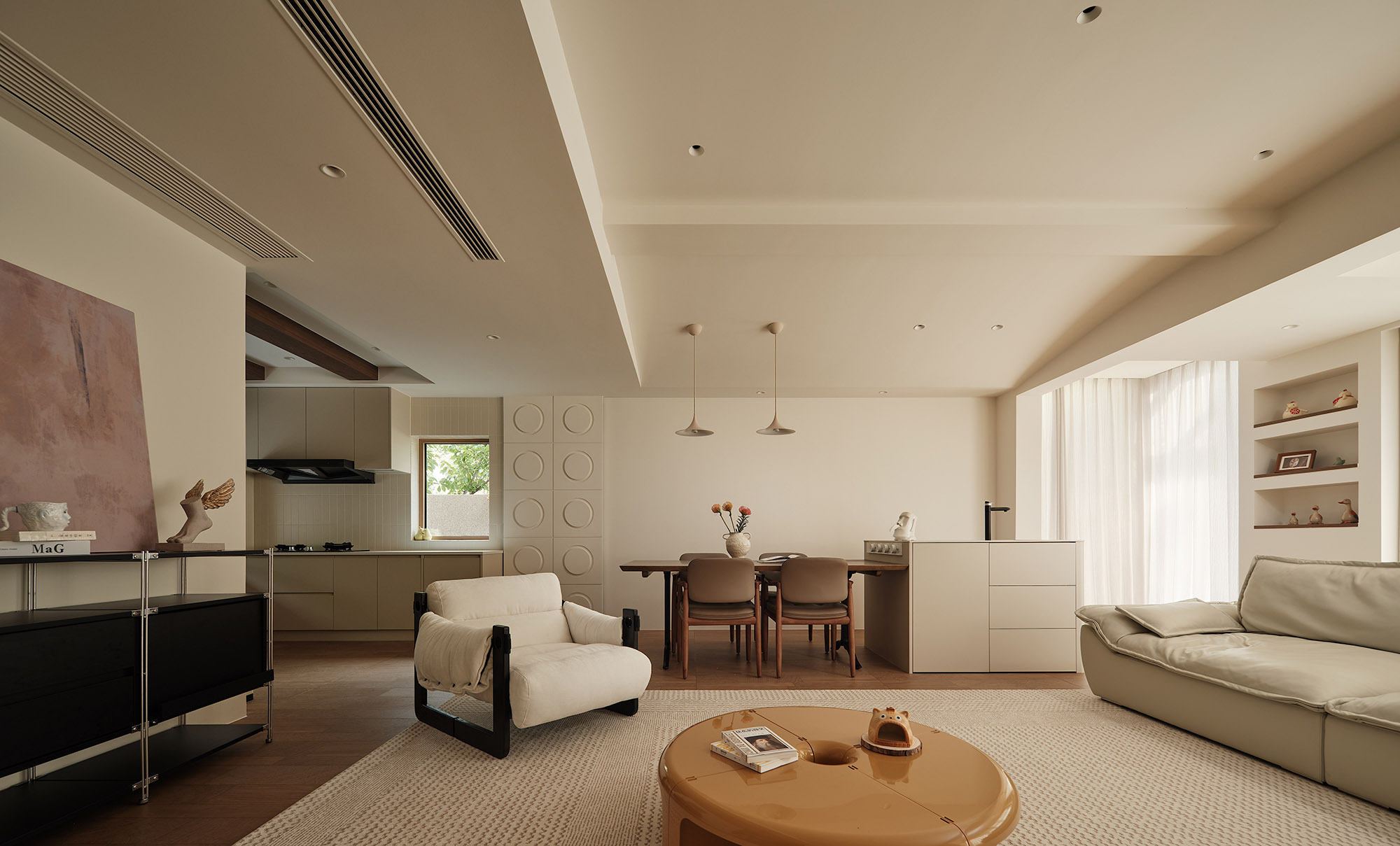 185㎡复式设计,185㎡,叠墅设计,奶油风叠墅,三层实木地板,叠墅设计案例,复式设计,家装设计,原木风设计,常熟雍澜院-尽揽自然本色,现代风格住宅设计,常熟,大墅优创,Der·1863