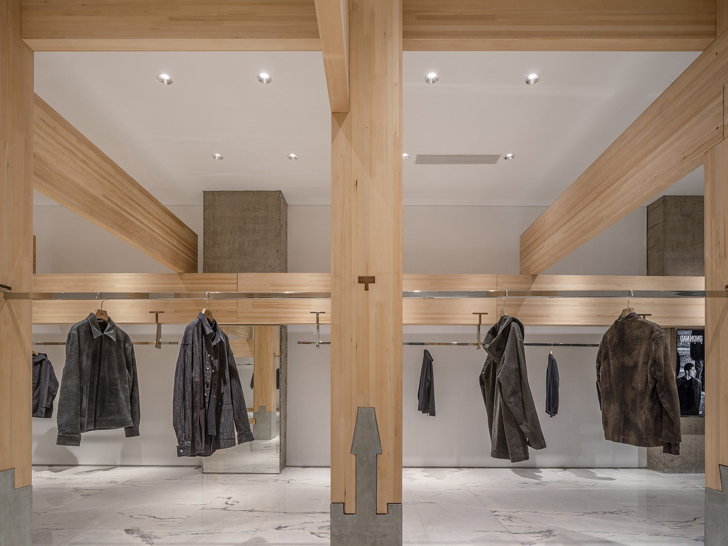 男装店设计,服装店设计,服装零售店,零售店设计,男装零售店,商店设计,服装店设计案例,服装店设计方案,禅之柱—单农太原万象城店,太原,罗宇杰工作室