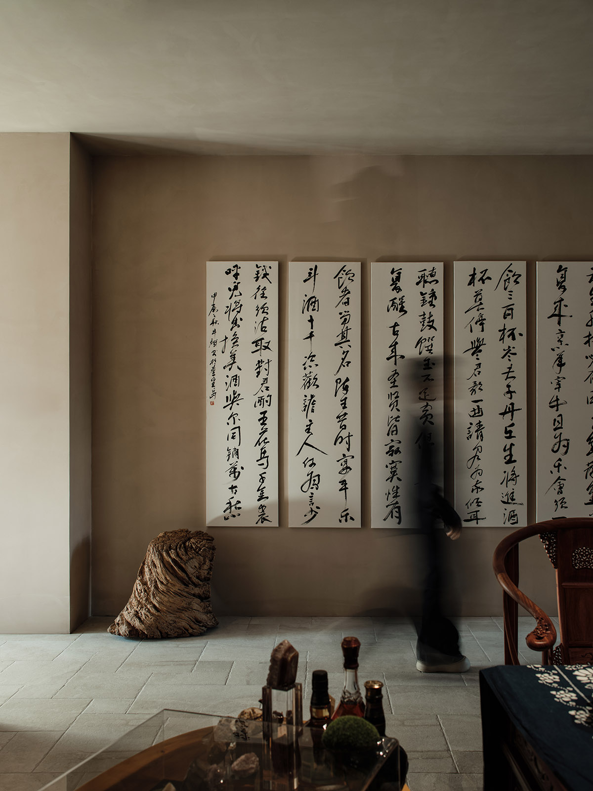 会所设计,私人会所空间,茶室设计,茶室会所,微水泥,抚宁私人会所,河北秦皇岛,EYEN易观设计事务所