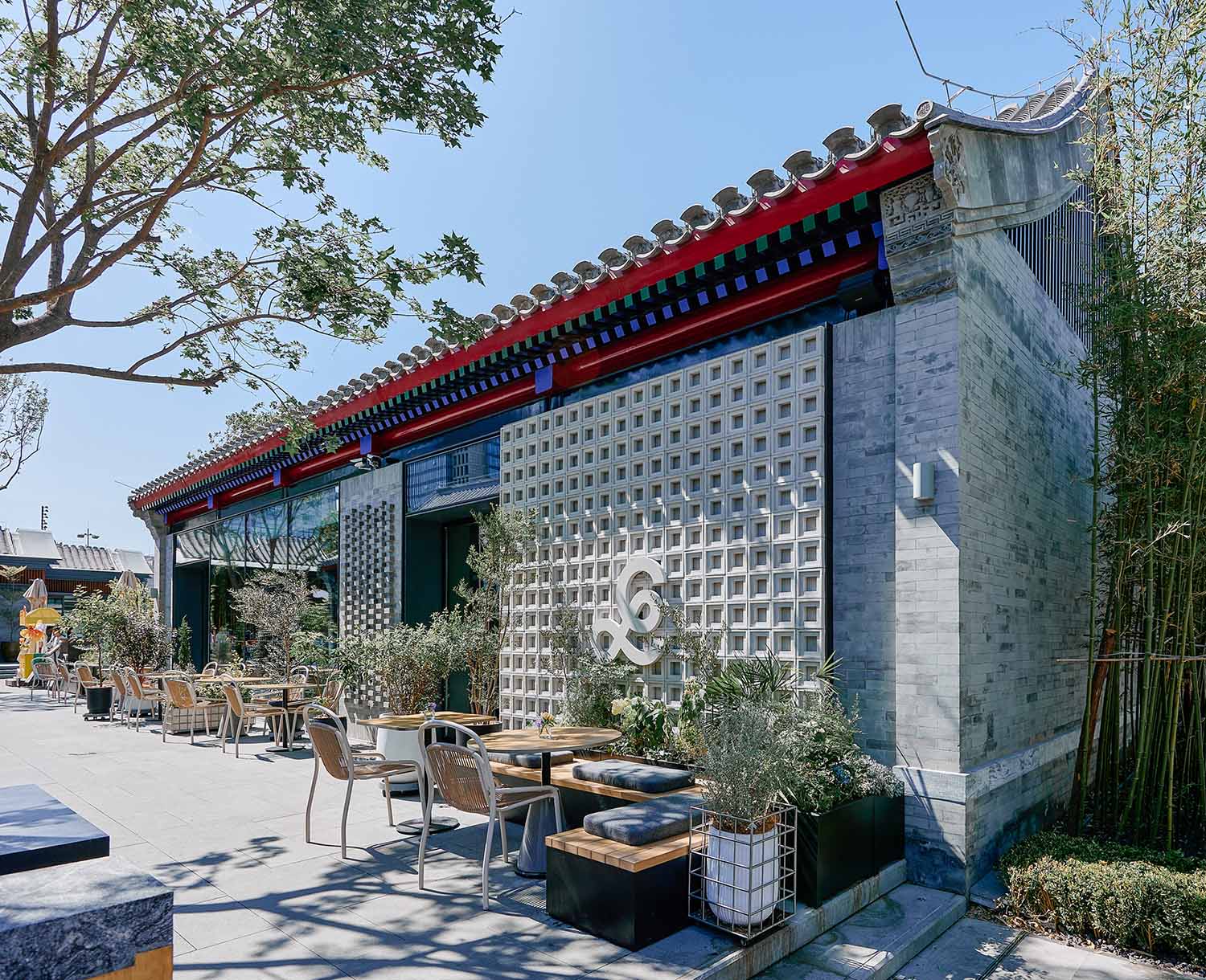 餐厅设计,休闲餐厅设计,轻食餐厅设计,主题餐厅设计,餐厅设计案例,餐厅设计方案,开放式花园餐厅,餐厅装修,gaga北京大吉巷店,gaga餐厅,北京,odd设计事务所