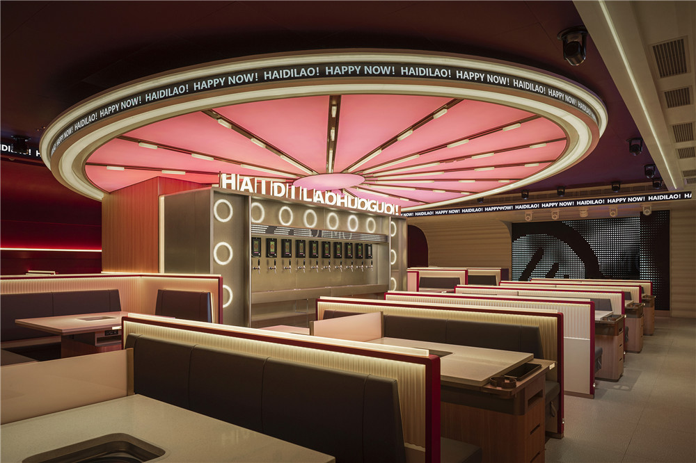 餐厅设计,火锅店设计,主题火锅店,海底捞火锅店,火锅店设计案例,火锅店设计方案,休闲餐厅设计,海底捞东莞民盈国贸店,东莞,三厘社TRIOSTUDIO