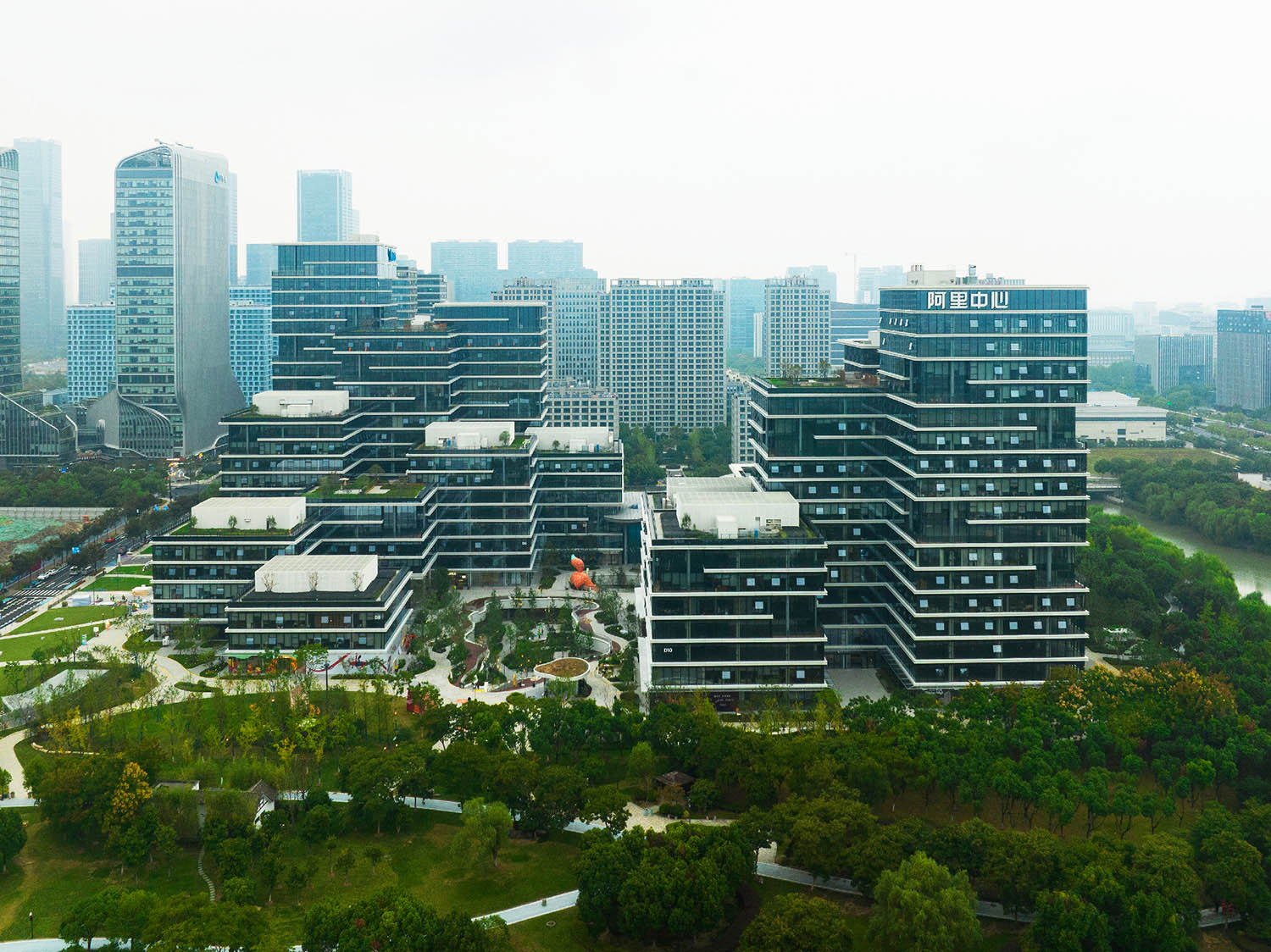 商业街区改造,商业街区景观设计,综合商业氛围营造,氛围感街区改造,氛围感商场街区,杭州亲橙Park一场关于商业、自然与停留的场所实验,杭州,ProA璞爱设计