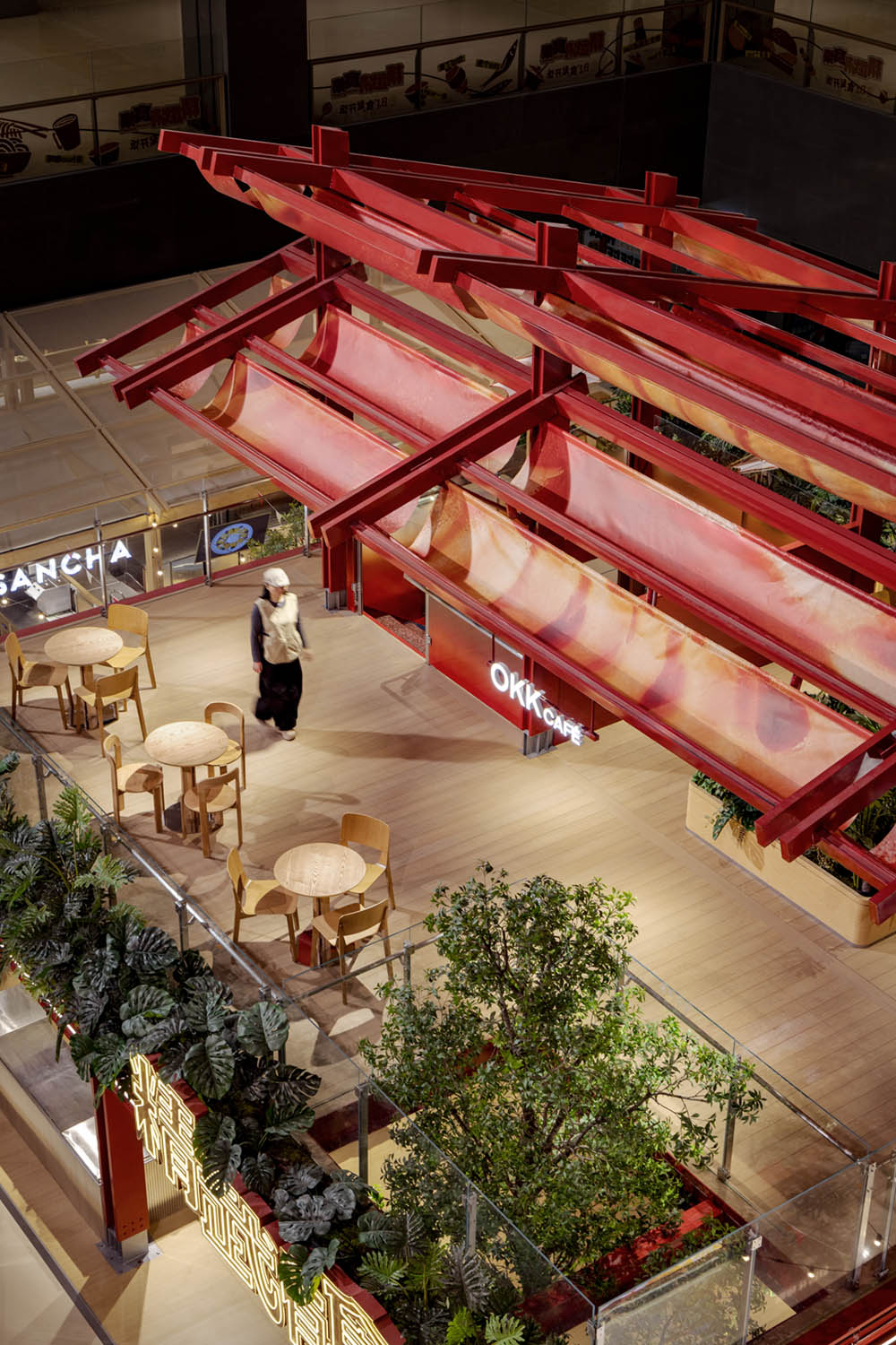 小吃街设计,商业街区设计,食集街区,美食街区设计,精武有食集,越秀武汉“精武有食集”:都会“檐下烟火”的模块化表达,武汉,永创设计