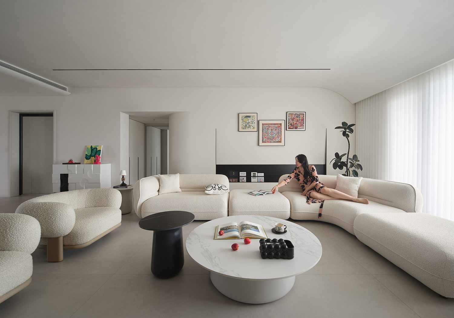 220㎡大平层设计,220㎡,大平层设计案例,大平层设计方案,大平层软装,住宅设计,大平层装修,河北秦皇岛香玺海住宅,河北秦皇岛,EYEN易观设计事务所