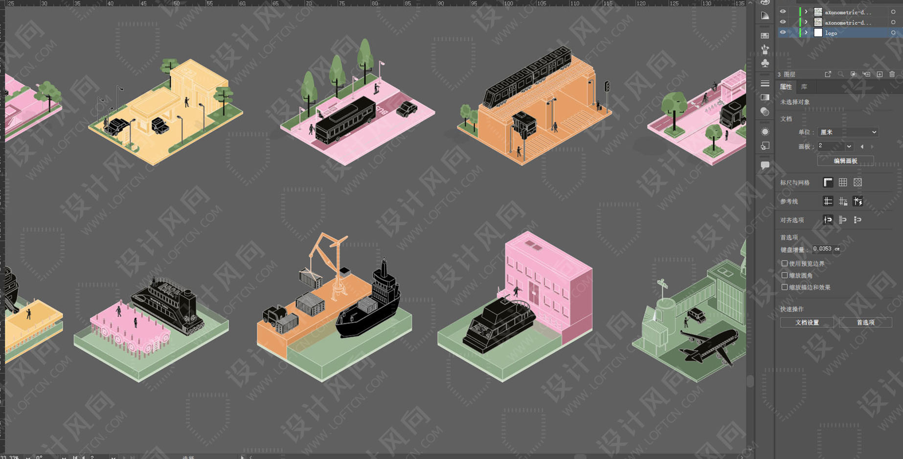 创意矢量图集,等轴测设计素材,设计师必备创意素材,等轴测图,设计素材,交通工具素材