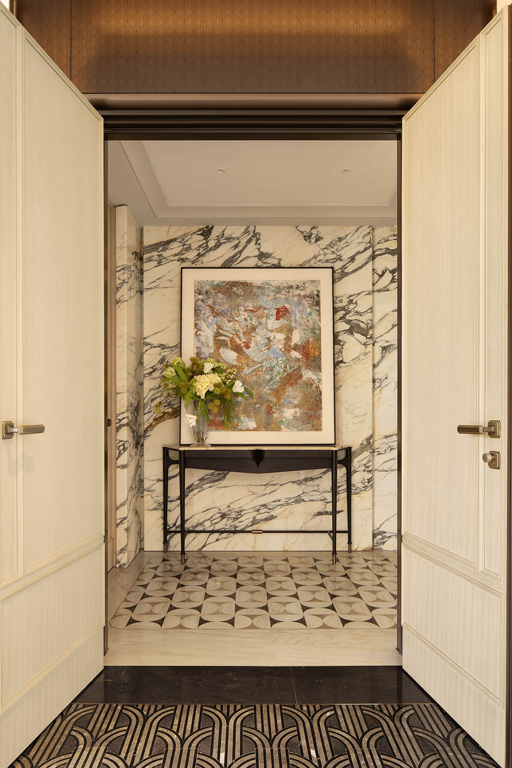 271㎡,大平层样板间,样板间设计,中高端样板间设计,样板间设计案例,样板间设计方案,现代风格样板间设计,轻奢样板间,华润置地·北京润园：松弛谧境，奢雅场域,北京润园,北京,栋三尺设计