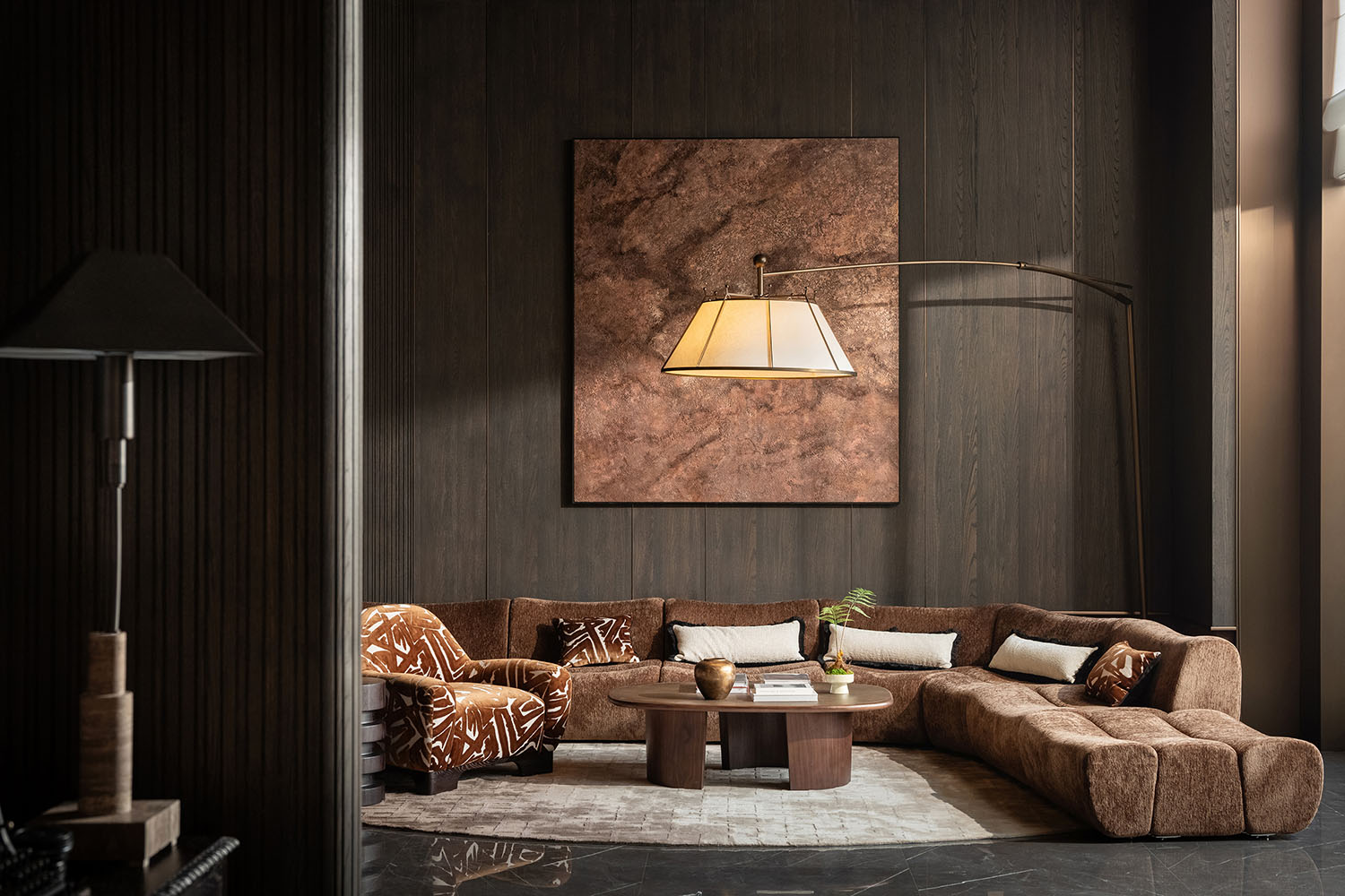 架空层设计,社区架空层,住宅架空层设计,社区化架空层,软装设计,架空层软装,成都麓湖·观澜架空层,成都,千寻设计,麓湖C30观澜组团