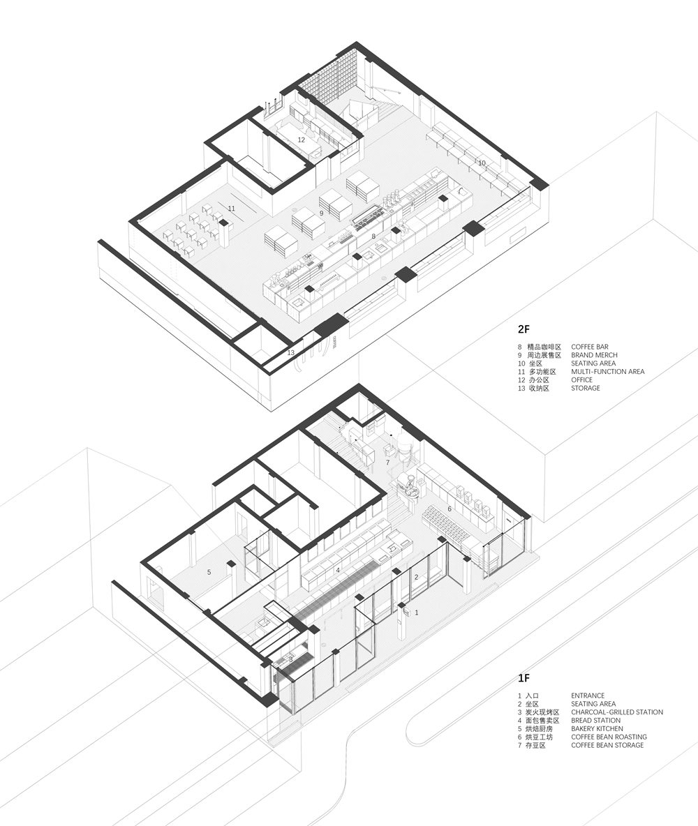 咖啡店设计,开放式咖啡店,街边咖啡店设计,咖啡店打卡,咖啡店线下首店,咖啡店装修,咖啡店设计案例,咖啡店设计方案,三立方咖啡上海愚园路店,上海,具场