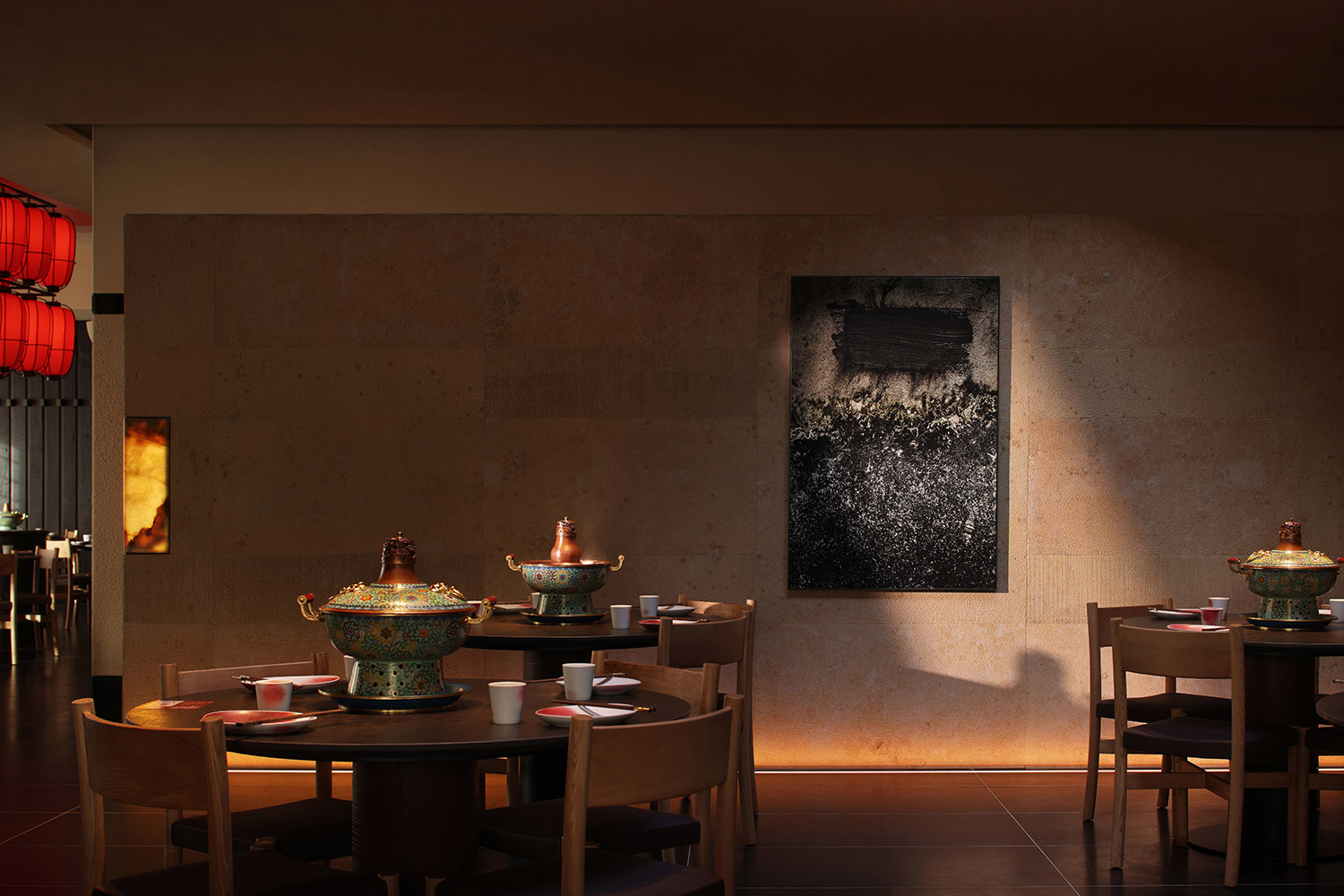 餐厅设计,火锅店设计,主题火锅店,铜锅火锅店设计,休闲餐厅设计,火锅店设计案例,火锅店设计方案,餐厅装修,主题餐厅设计,西安金昆阁·铜锅涮肉,西安,IN.X屋里门外设计,吴为