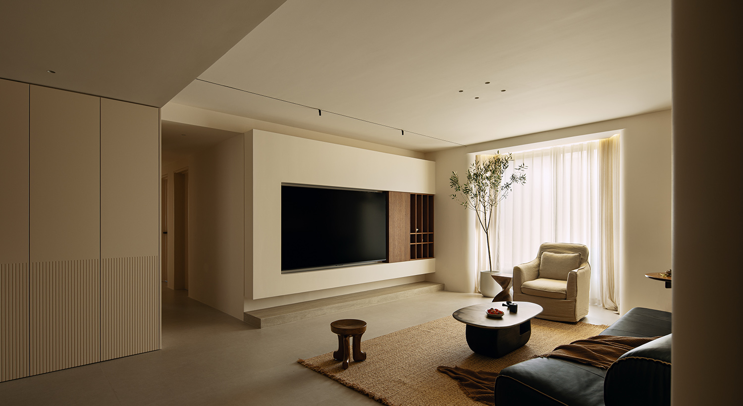 140㎡住宅设计,140㎡,住宅设计案例,住宅设计方案,家装设计,奶油风住宅,极简风住宅,西安住宅-极简东方·归处,西安,涛墨设计