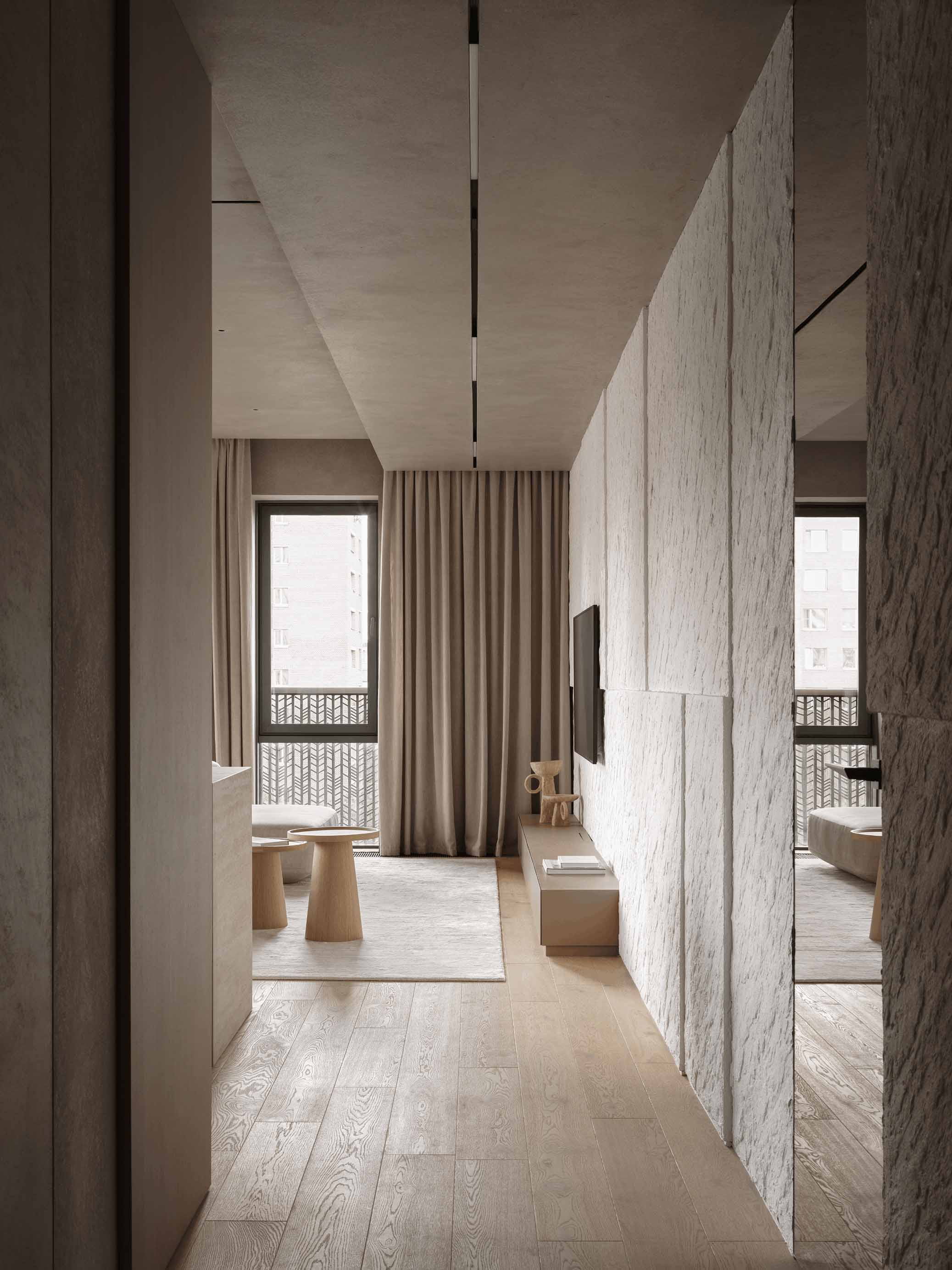 A&ES,大平层设计,大平层设计案例,莫斯科,大平层,中性色调