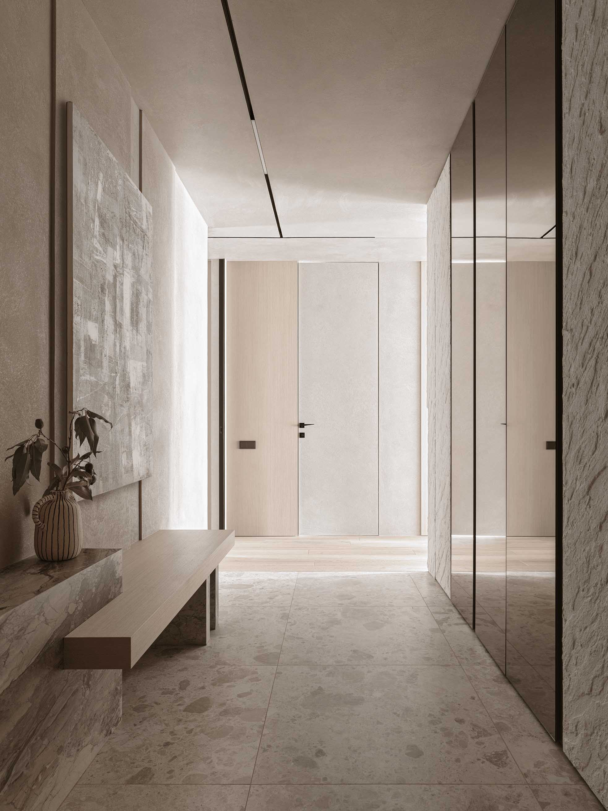 A&ES,大平层设计,大平层设计案例,莫斯科,大平层,中性色调