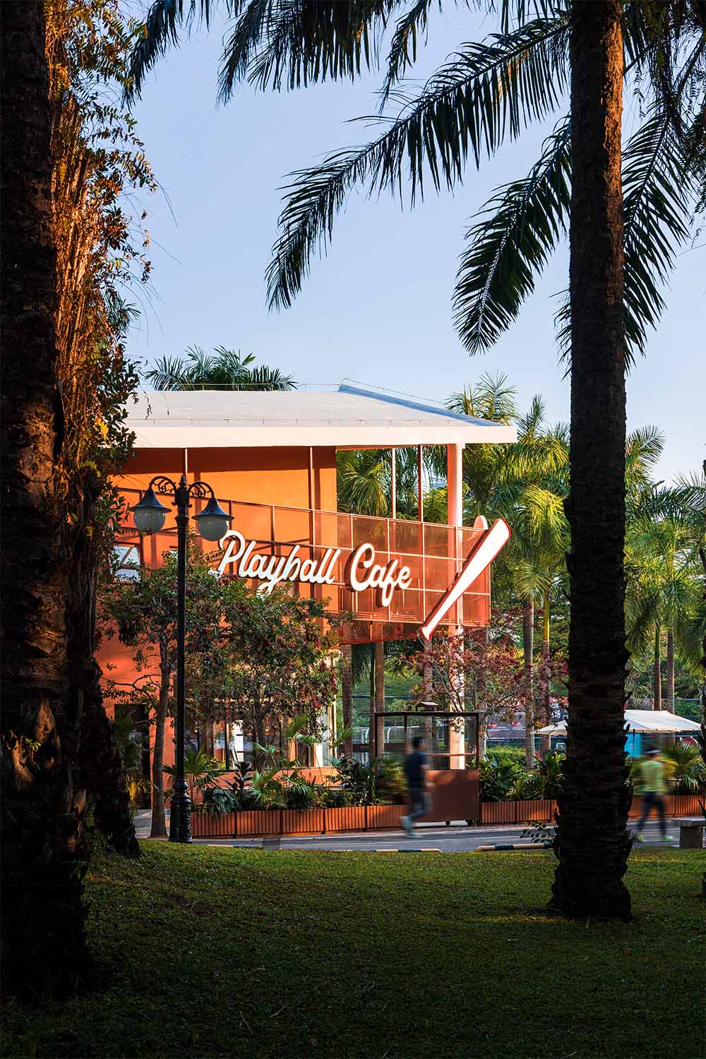 餐厅设计,开放式餐厅设计,主题餐厅设计,建筑改造,外立面改造,公园餐厅设计,休闲餐厅设计,餐厅设计案例,餐厅设计方案,深圳福田 Babe's Kitchen 棒球餐厅,深圳,普悦设计