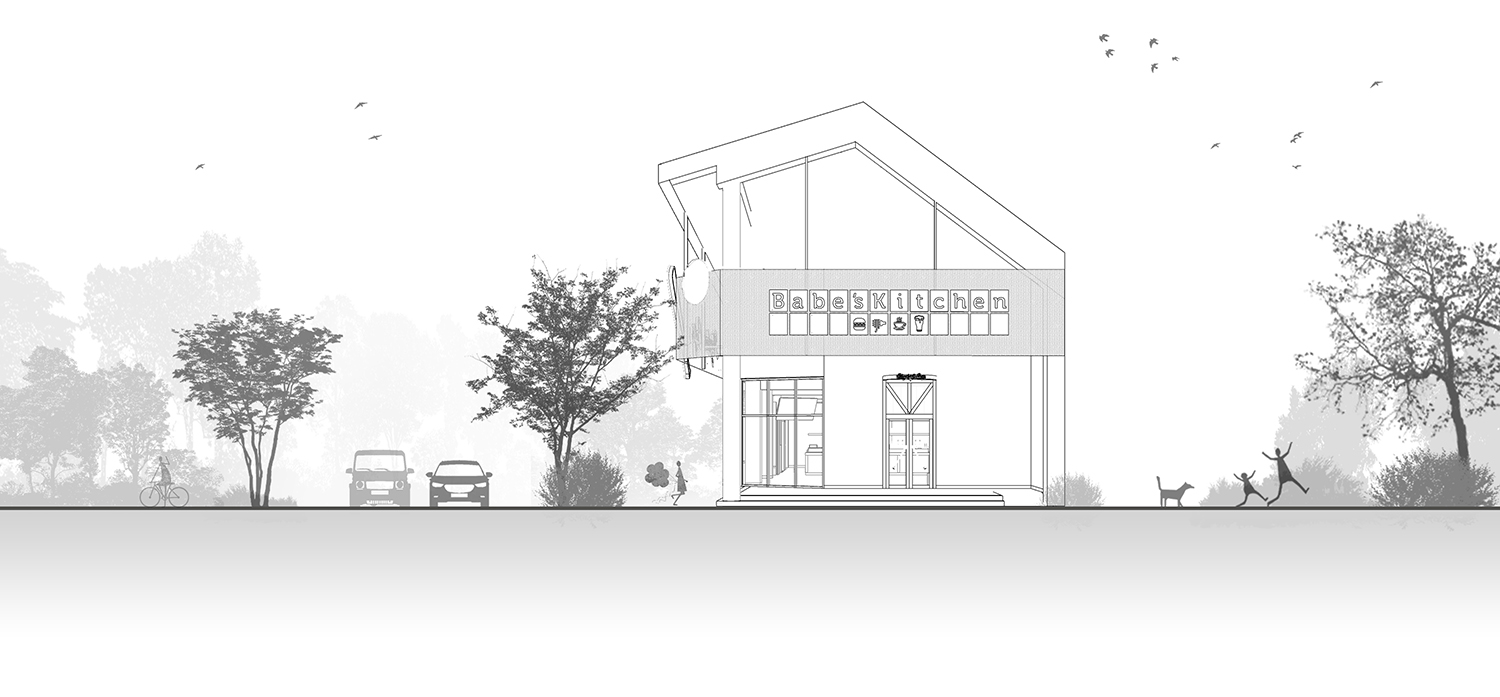 餐厅设计,开放式餐厅设计,主题餐厅设计,建筑改造,外立面改造,公园餐厅设计,休闲餐厅设计,餐厅设计案例,餐厅设计方案,深圳福田 Babe's Kitchen 棒球餐厅,深圳,普悦设计