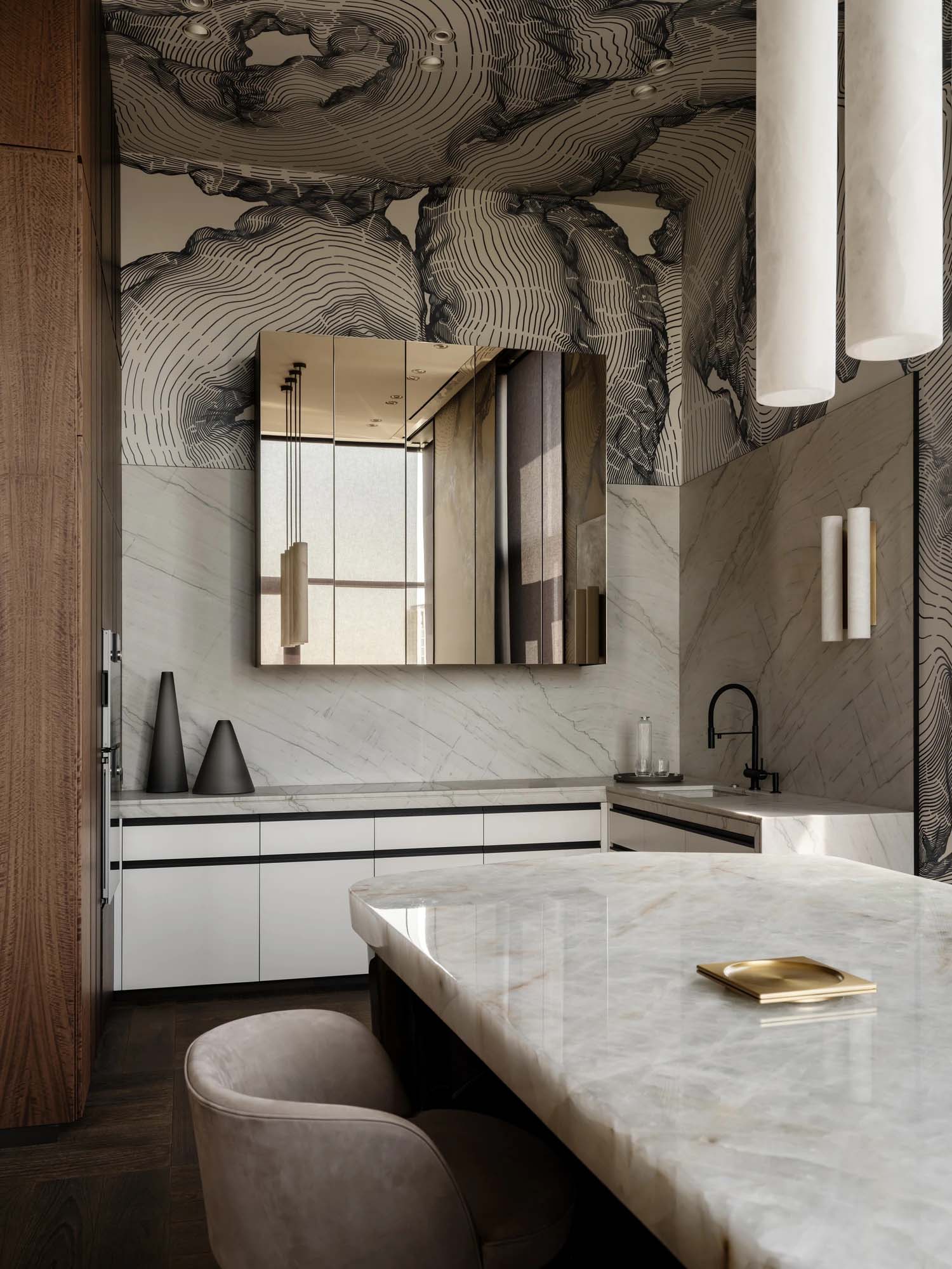 Dseesion,顶层公寓设计,顶层公寓设计案例,俄罗斯,莫斯科,艺术公寓