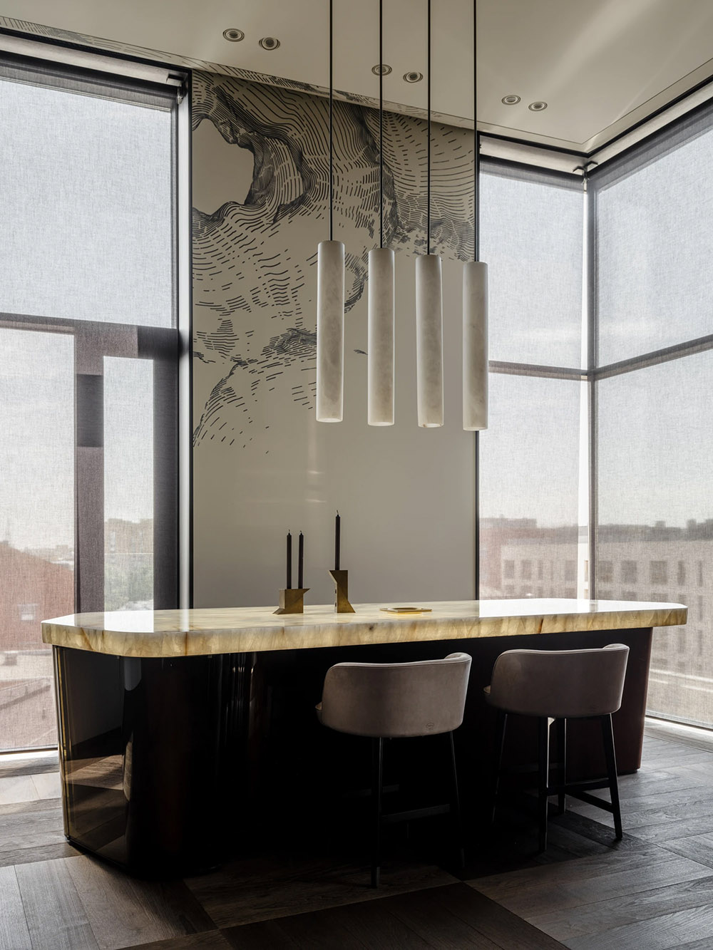 Dseesion,顶层公寓设计,顶层公寓设计案例,俄罗斯,莫斯科,艺术公寓