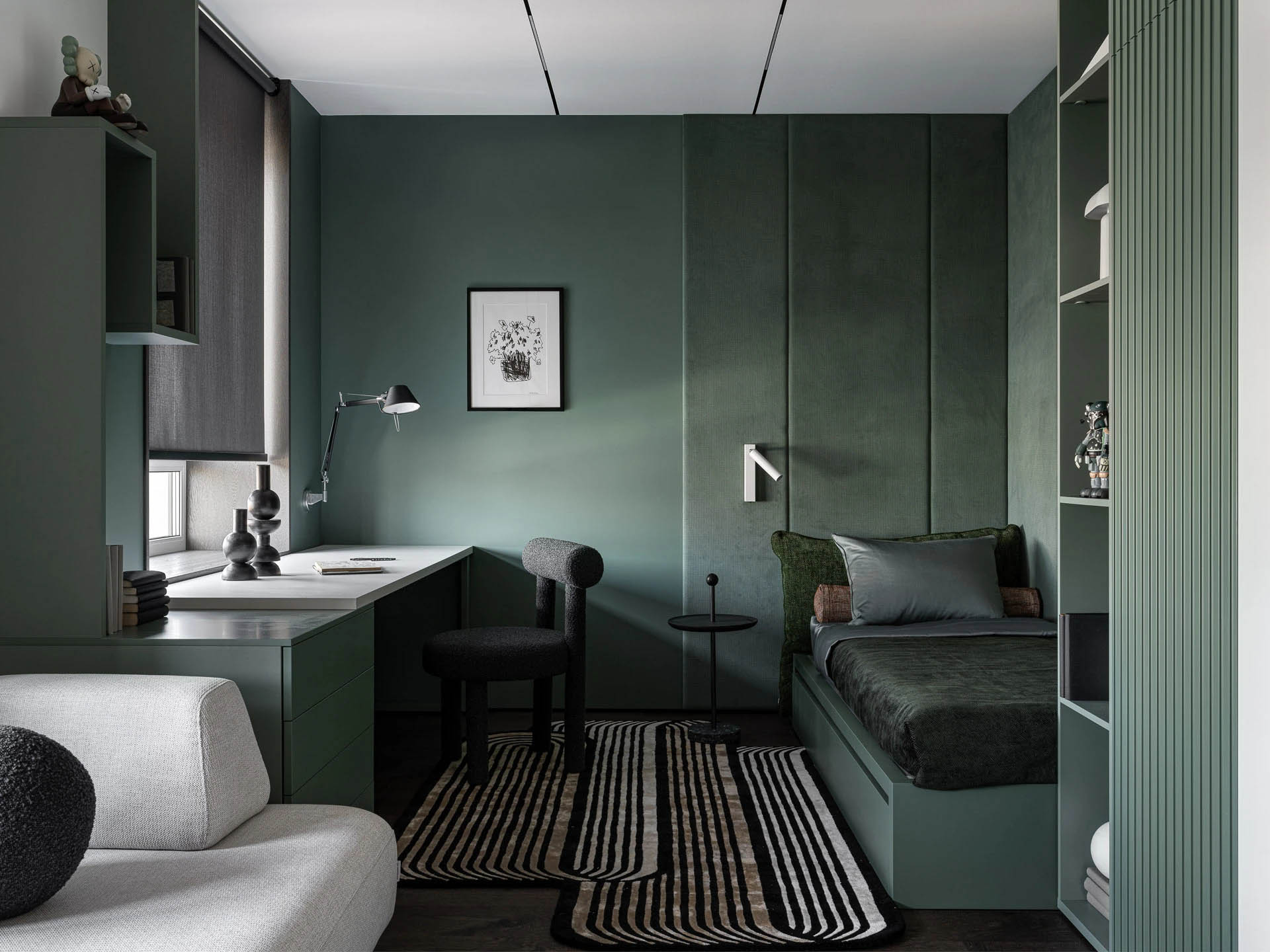 Refresh Architecture & Design,大平层设计,大平层设计案例,俄罗斯,大平层,中性色调