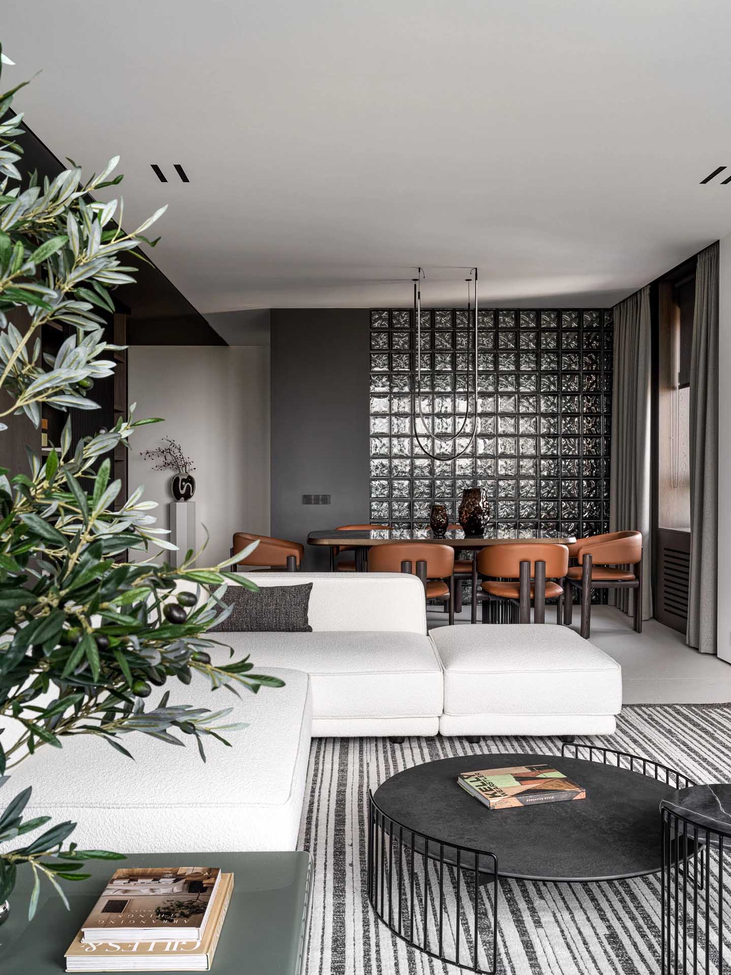 Refresh Architecture & Design,大平层设计,大平层设计案例,俄罗斯,大平层,中性色调