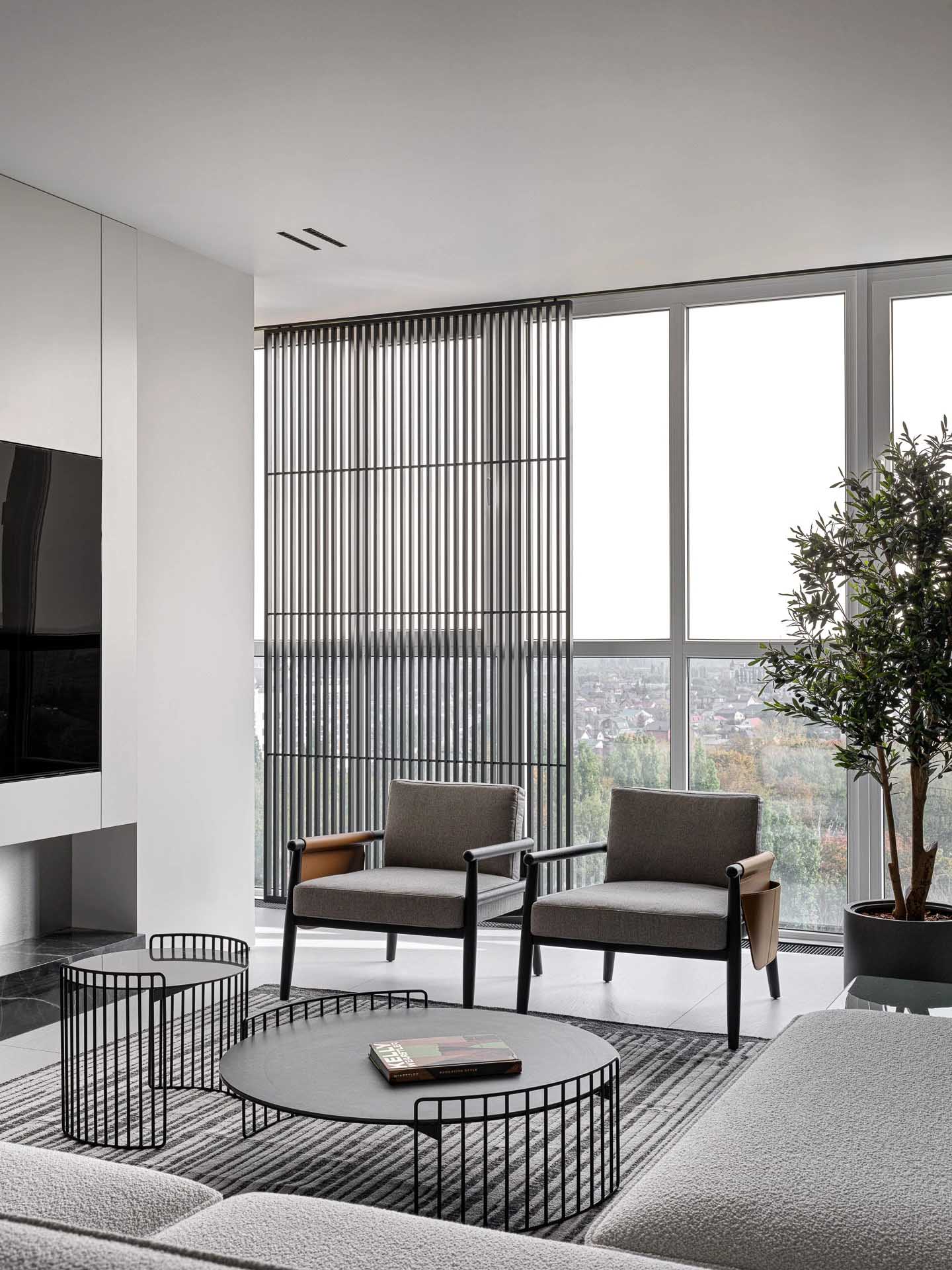 Refresh Architecture & Design,大平层设计,大平层设计案例,俄罗斯,大平层,中性色调