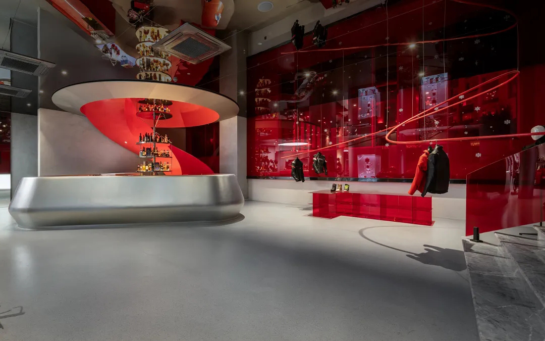 展厅设计,机车展厅,摩托车展厅设计,展厅设计案例,展厅设计方案,上海 SBK Pacing 运动展厅,上海,赵牧桓室内设计研究室