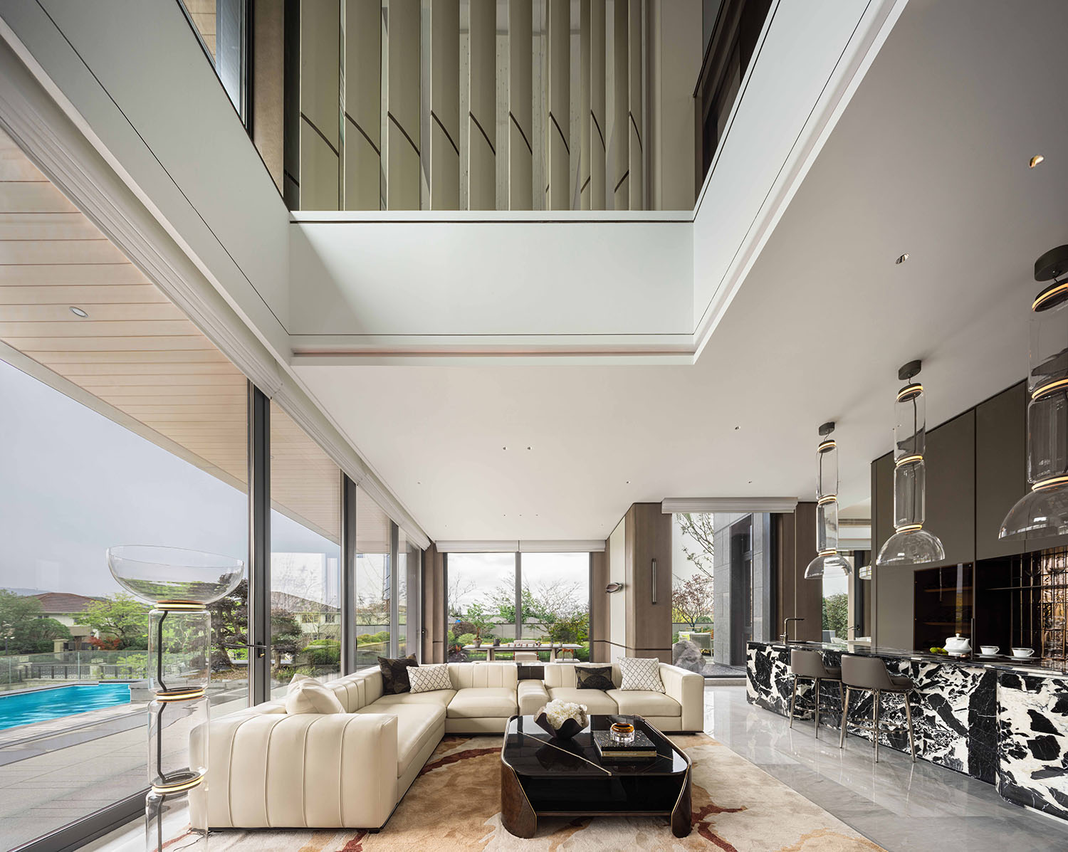 1000㎡,样板间设计,样板间设计案例,样板间设计方案,现代风格样板间,轻奢样板间设计,别墅样板间,样板间软装设计,宝业四季园·荣园别墅,GFD广飞设计