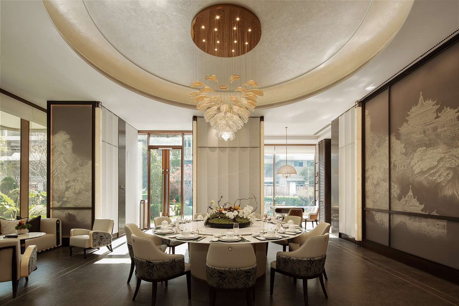 架空层设计,住宅架空层,社区会所设计,架空层会所空间,架空层设计案例,架空层设计方案,湖畔雅贵全龄奢境—福州·榕发誉湖郡架空层,福州,栋三尺设计